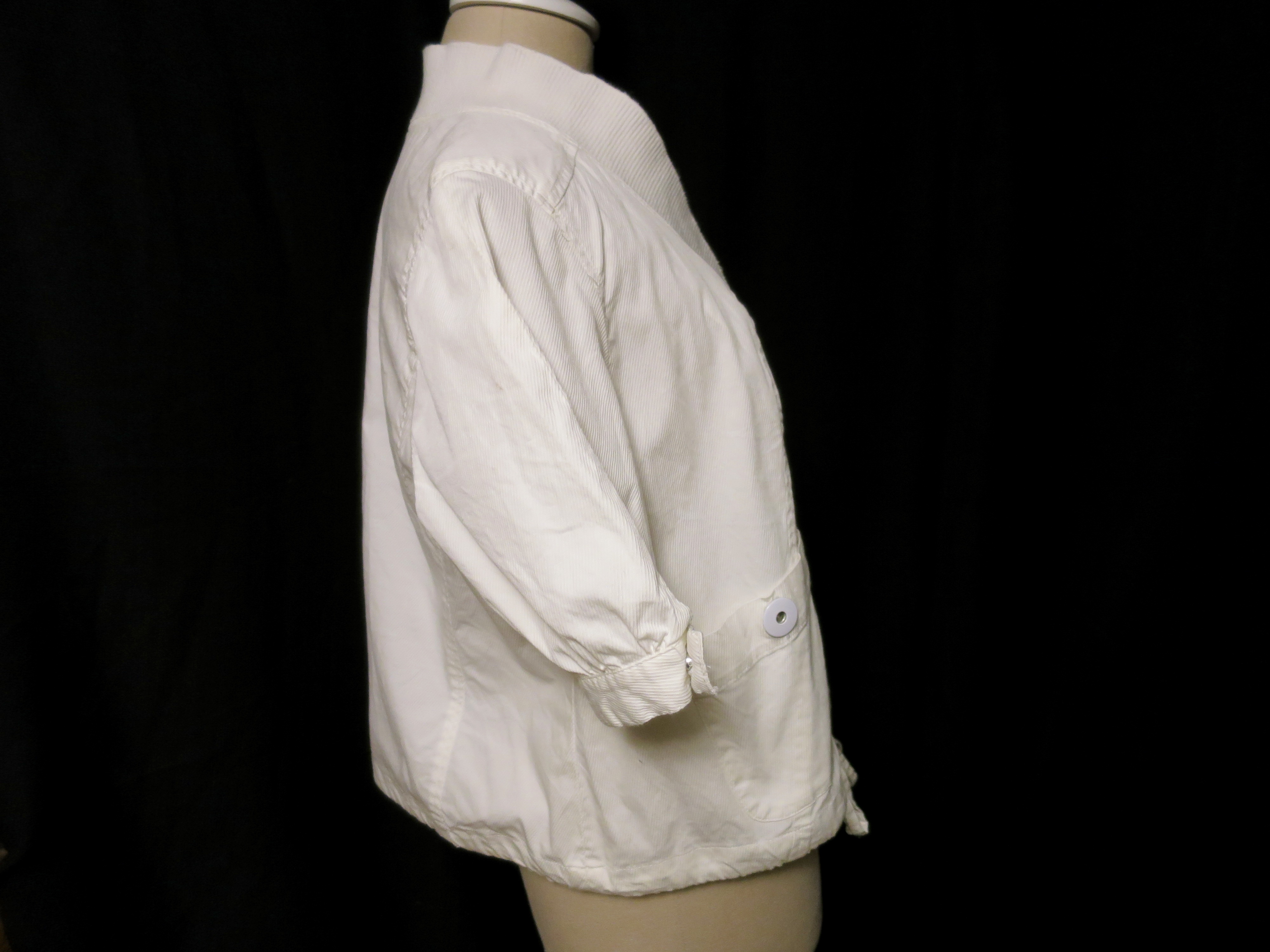White Jacket Coat Shirt Sharango Studio Size XL