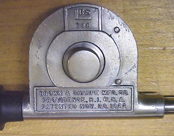Brown & Sharpe Speed Indicator No. 748 w/Wood Case