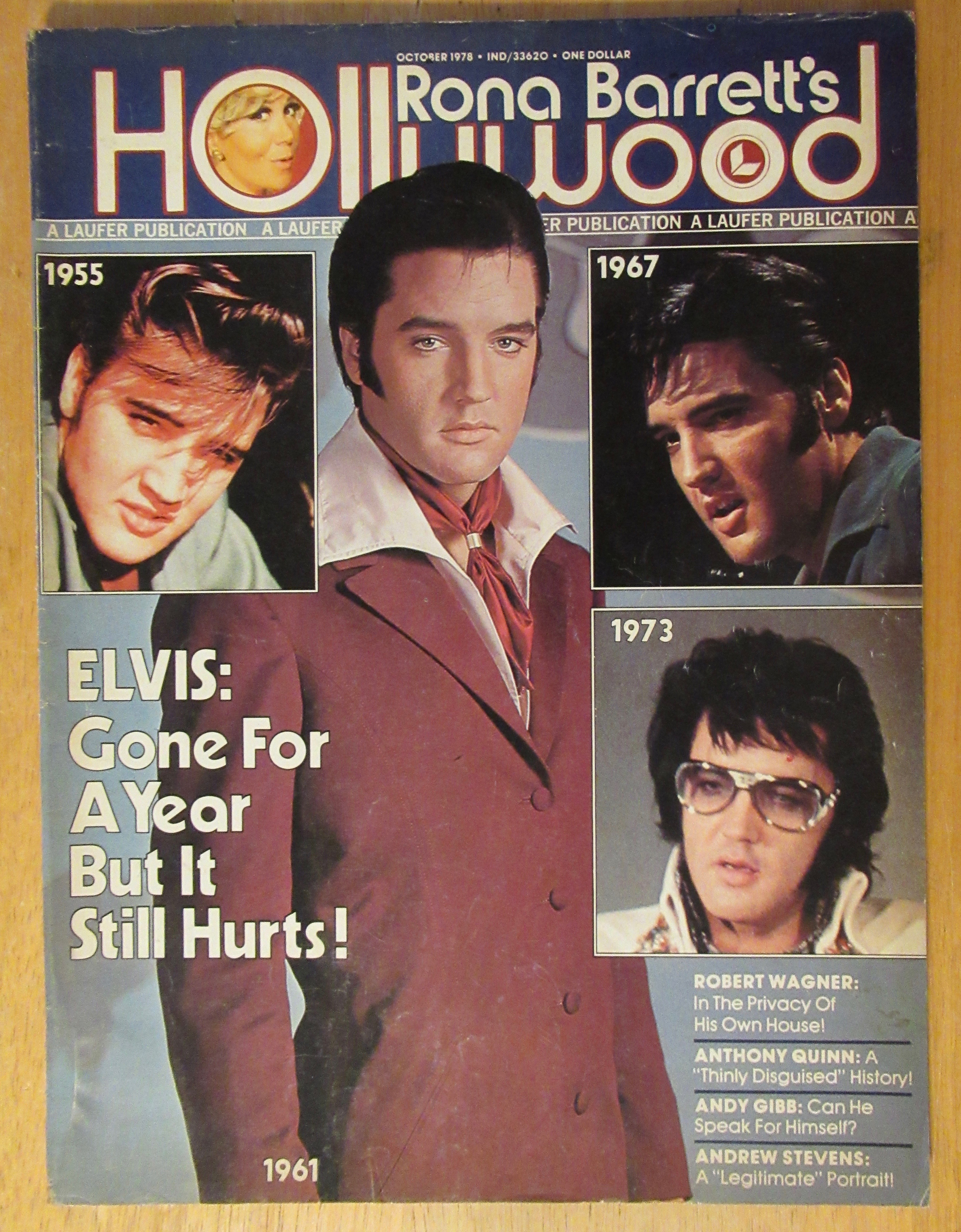 Rona Barrett's Hollywood Magazine October 1978 Elvis