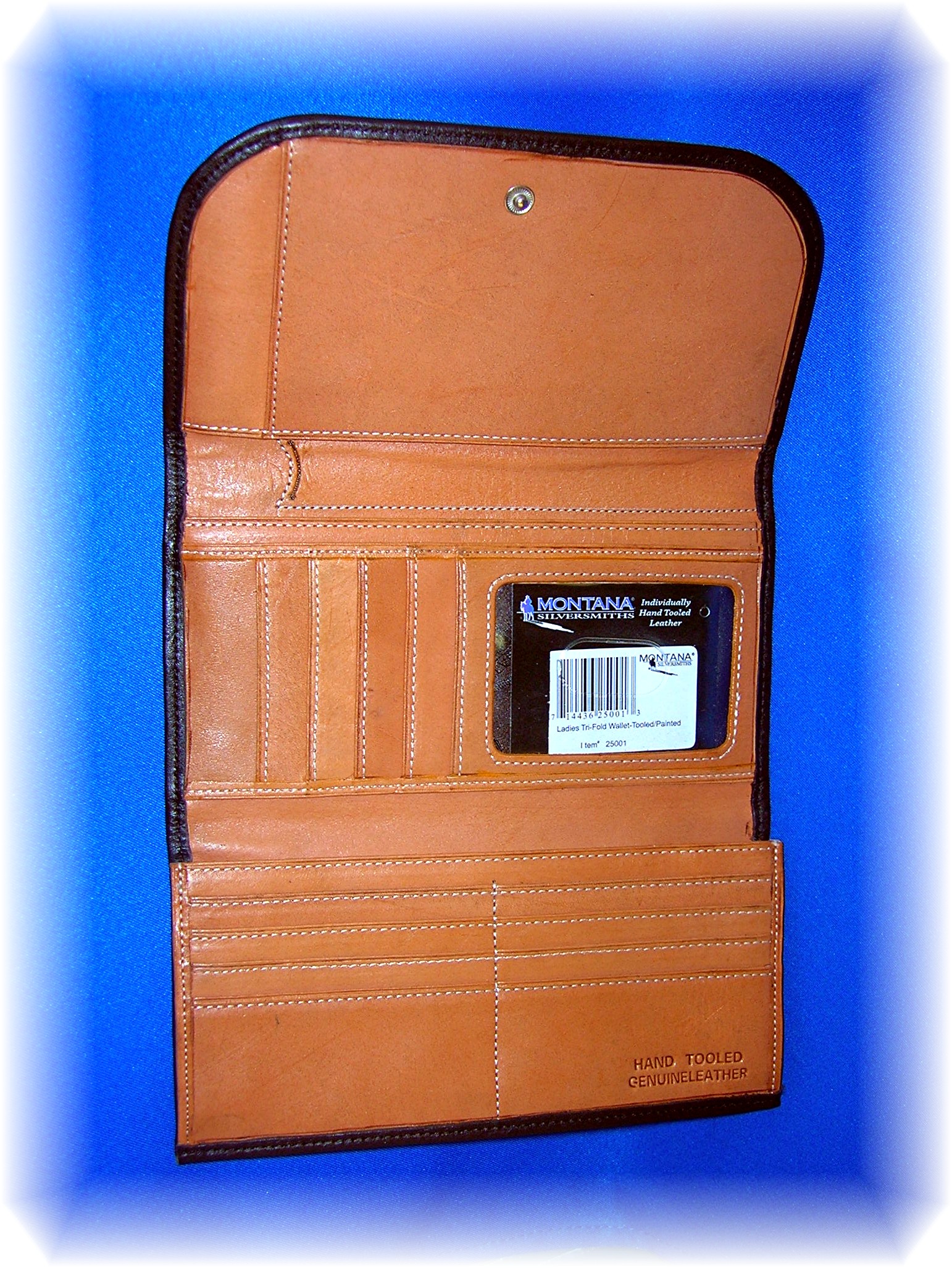Montana Silversmiths Pink Green Check Book Wallet
