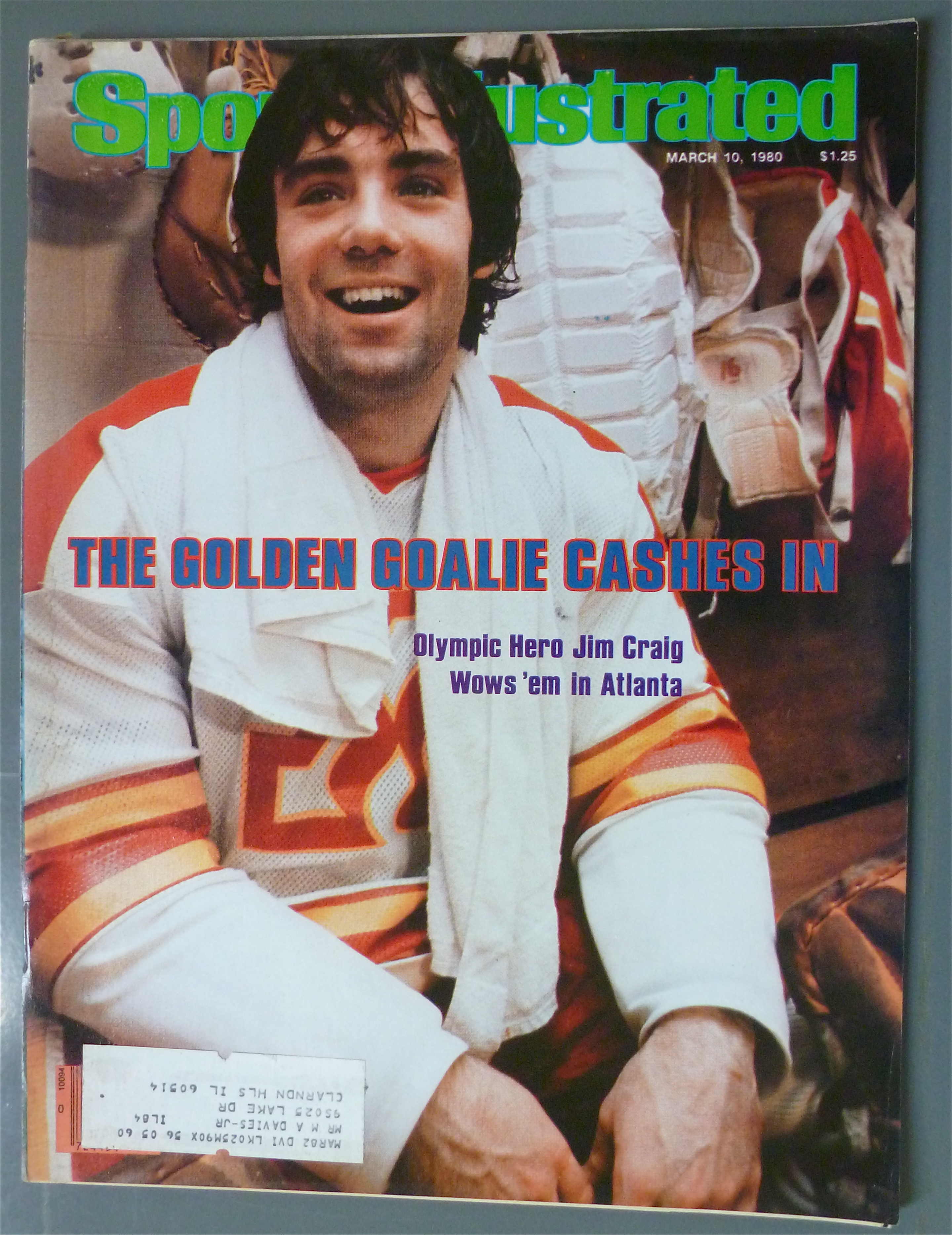 Sports Illustrated Magazine -March 10, 1980- Jim Craig