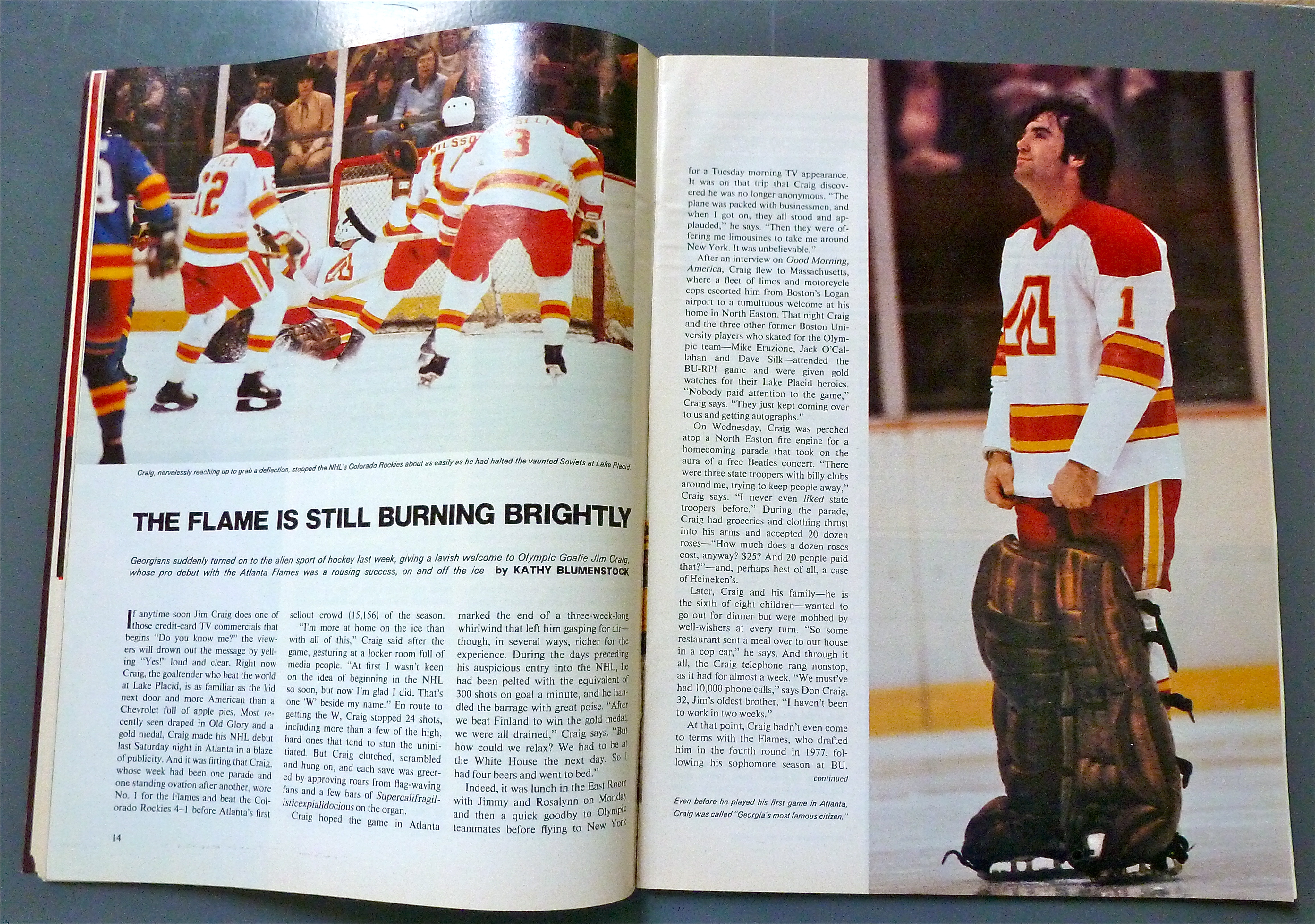 Sports Illustrated Magazine -March 10, 1980- Jim Craig