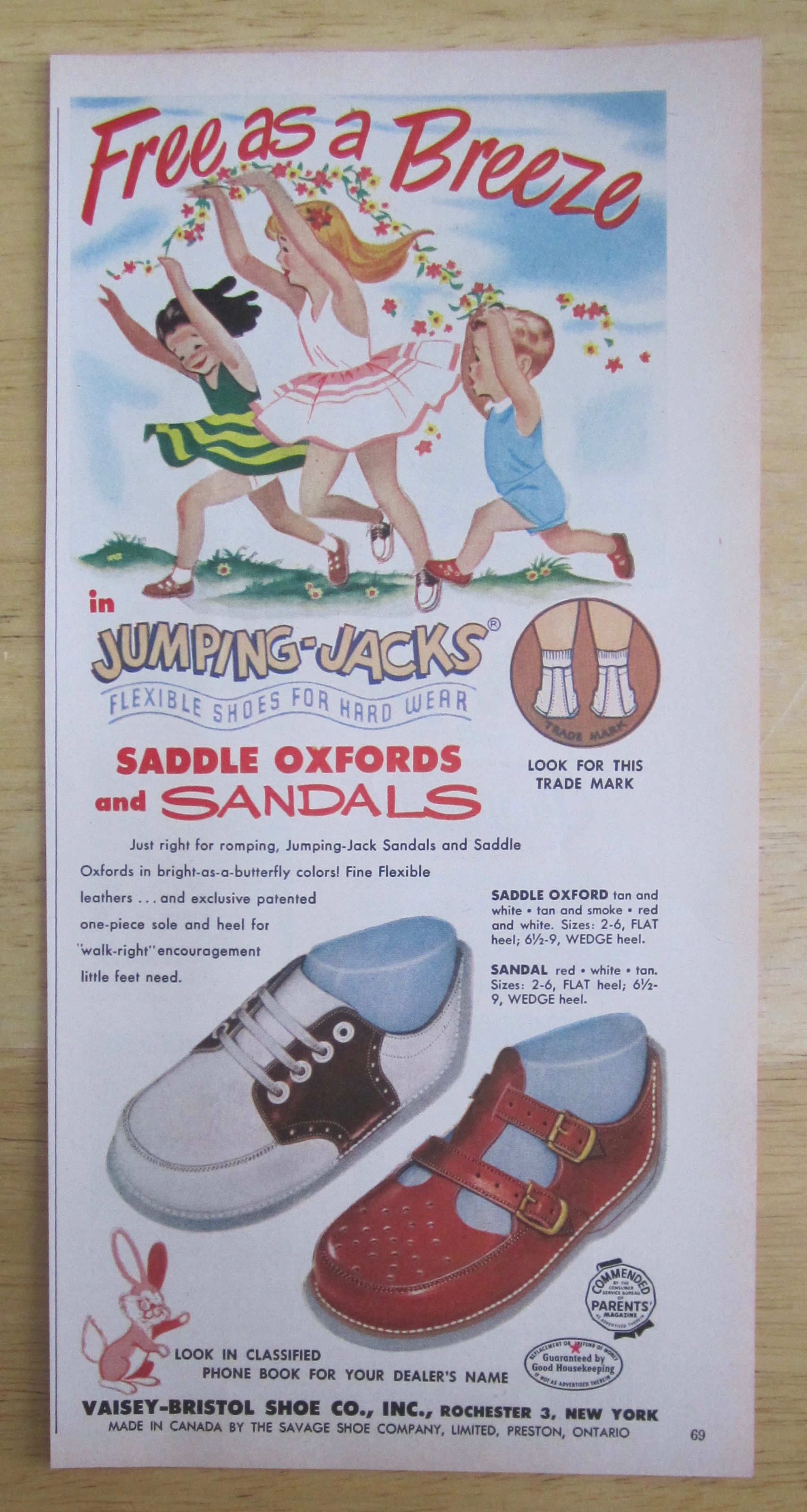 1951 Jumping Jacks Saddle Oxfords & Sandals w/ Children