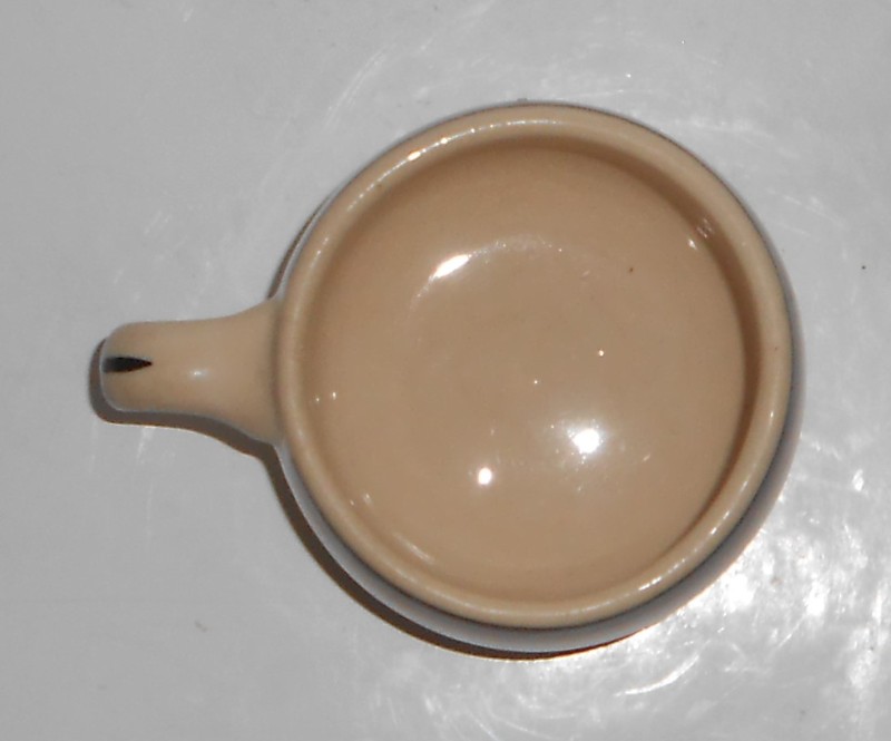 VINTAGE Tepco Restaurant Ware China Orange/Brown/Black Bands Cup