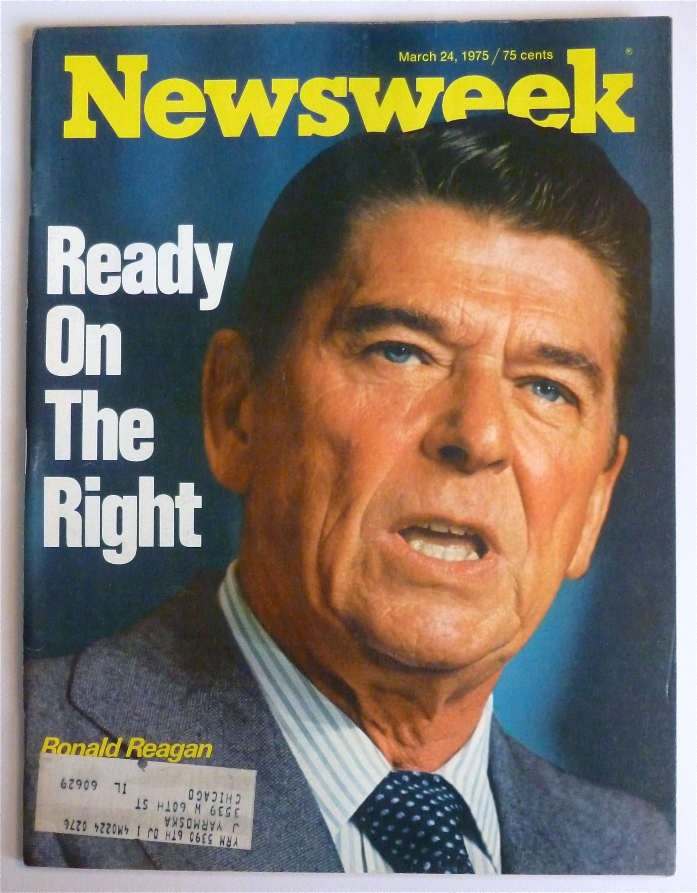Newsweek Magazine March 24, 1975 Ronald Reagan