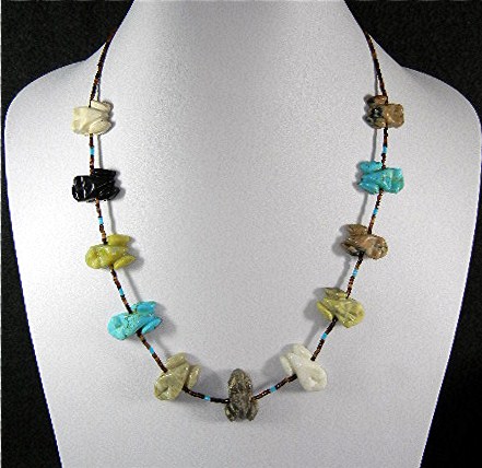 Fetish and Heishi Frogs By Corrine Ramirez Necklace