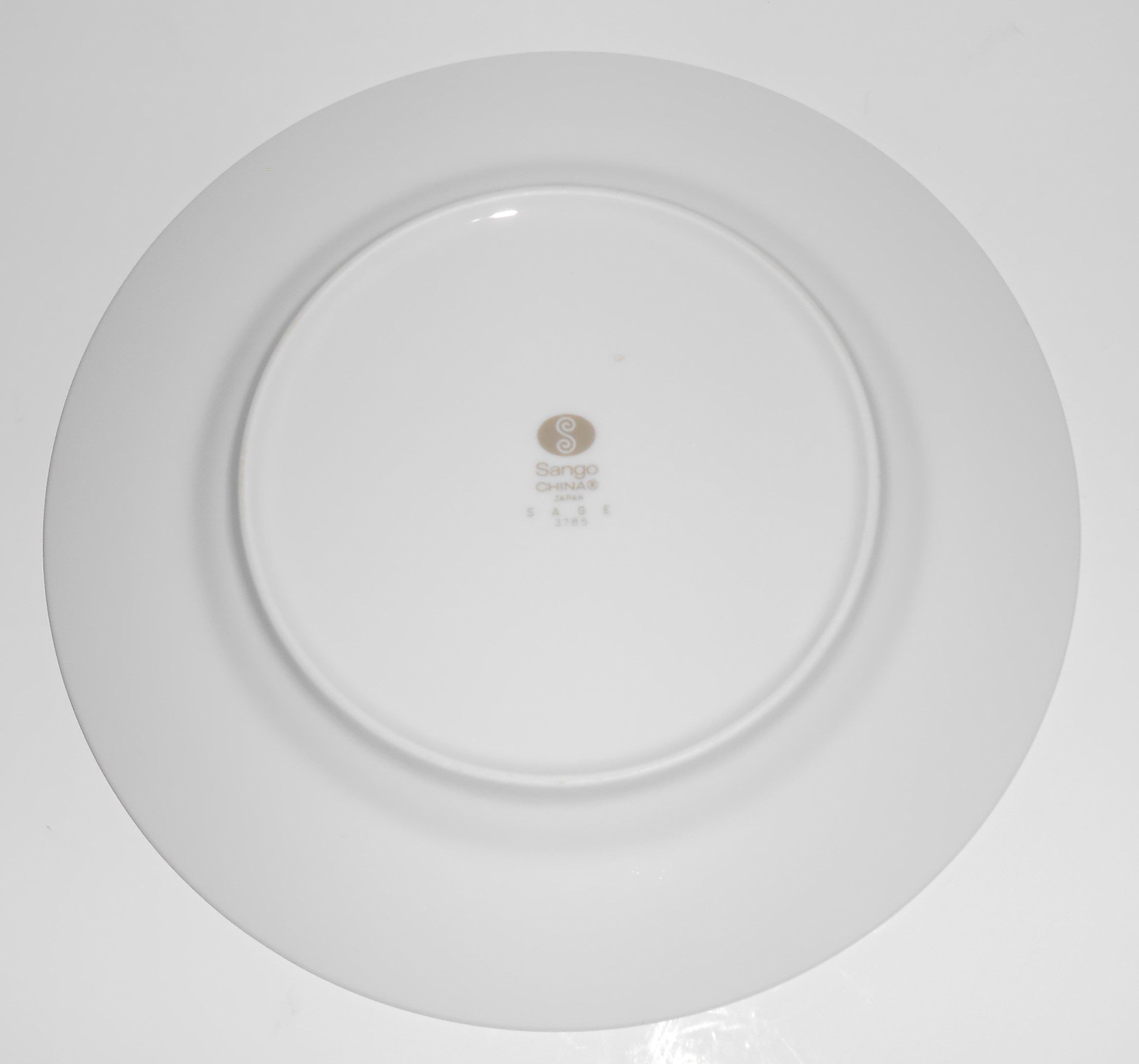 Sango Japan China Porcelain Sage 3785 Platinum Salad Pl
