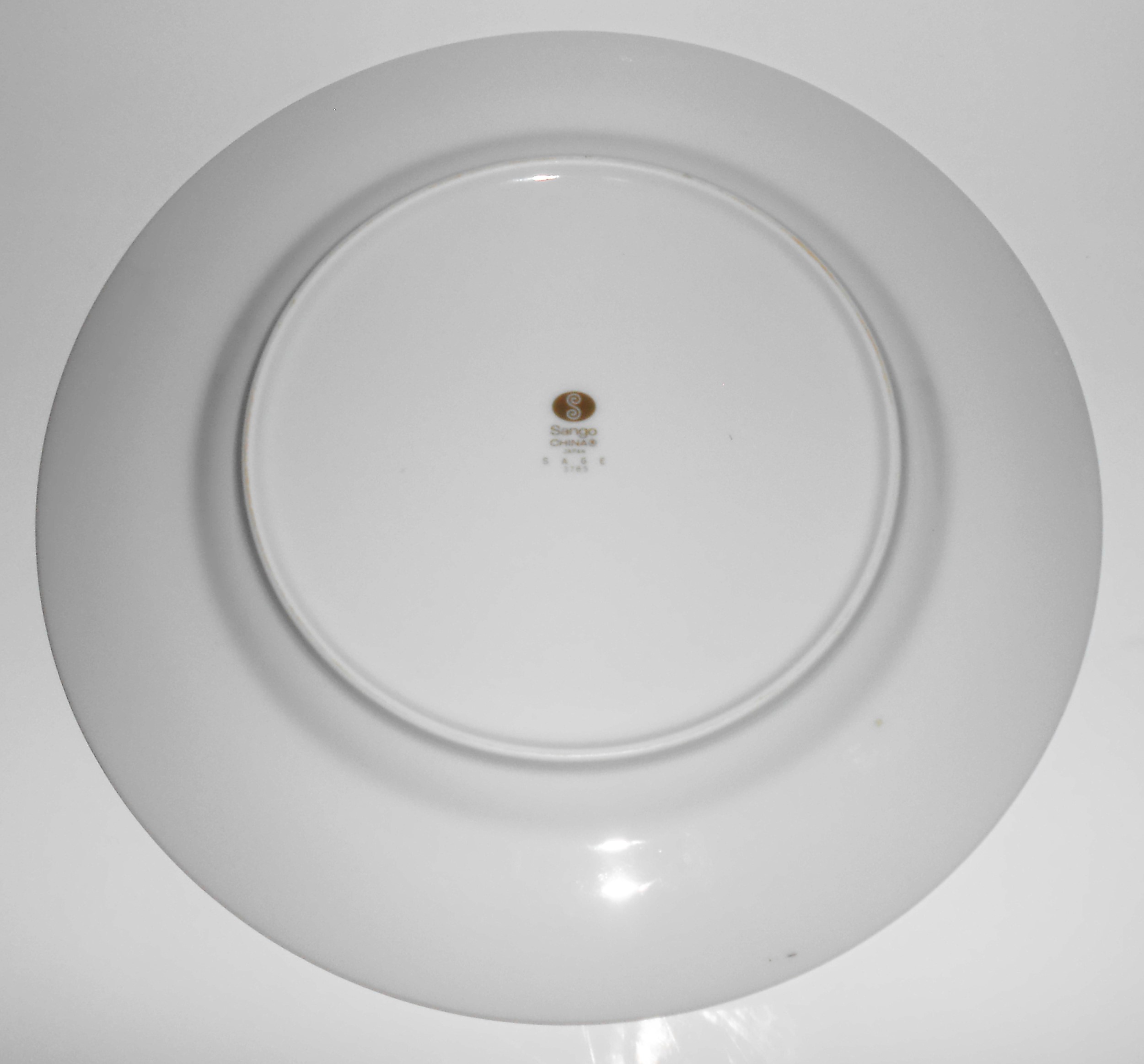 Sango Japan China Porcelain Sage 3785 Platinum Dinner