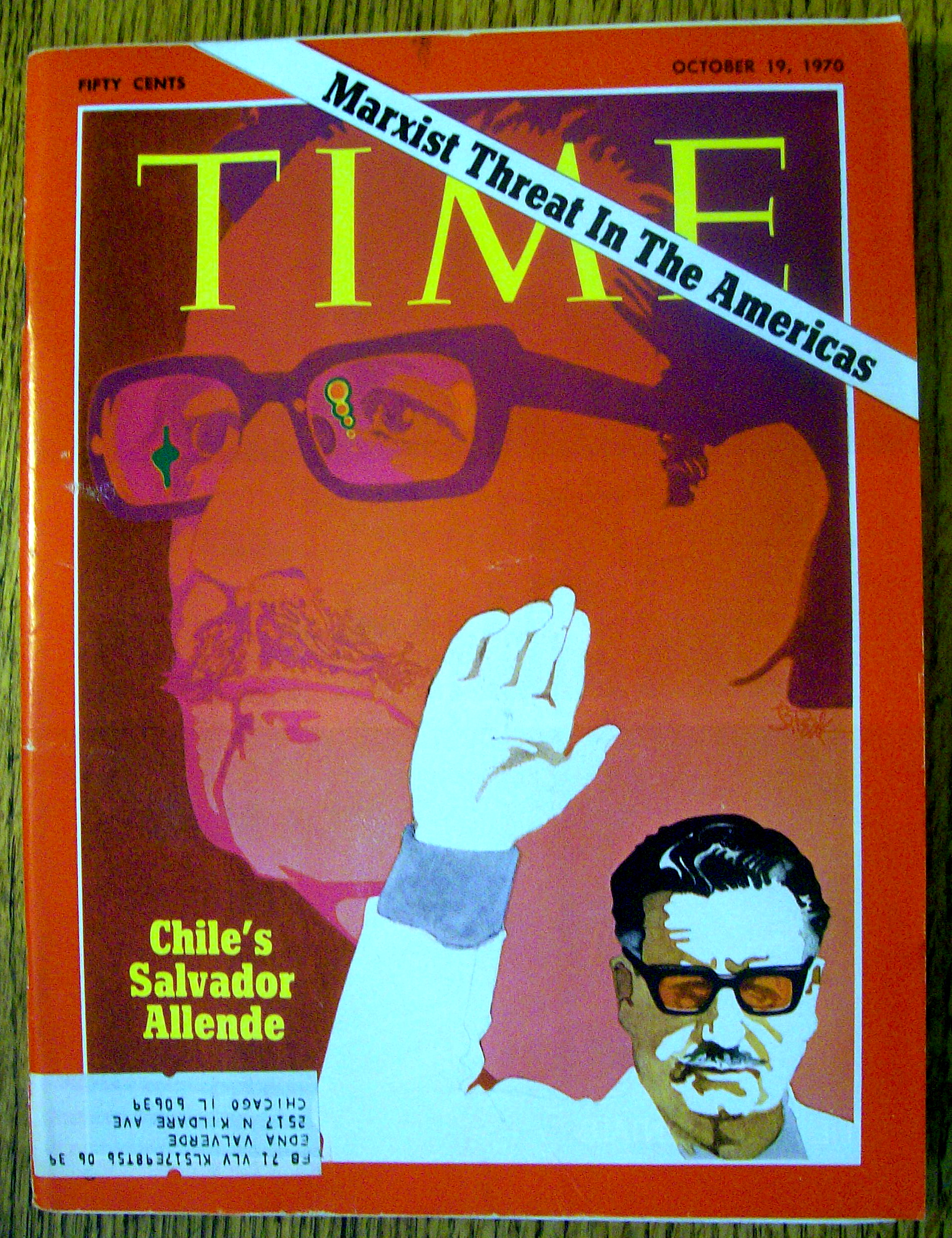 Time Magazine-October 19, 1970-Chile's Salvador Allende