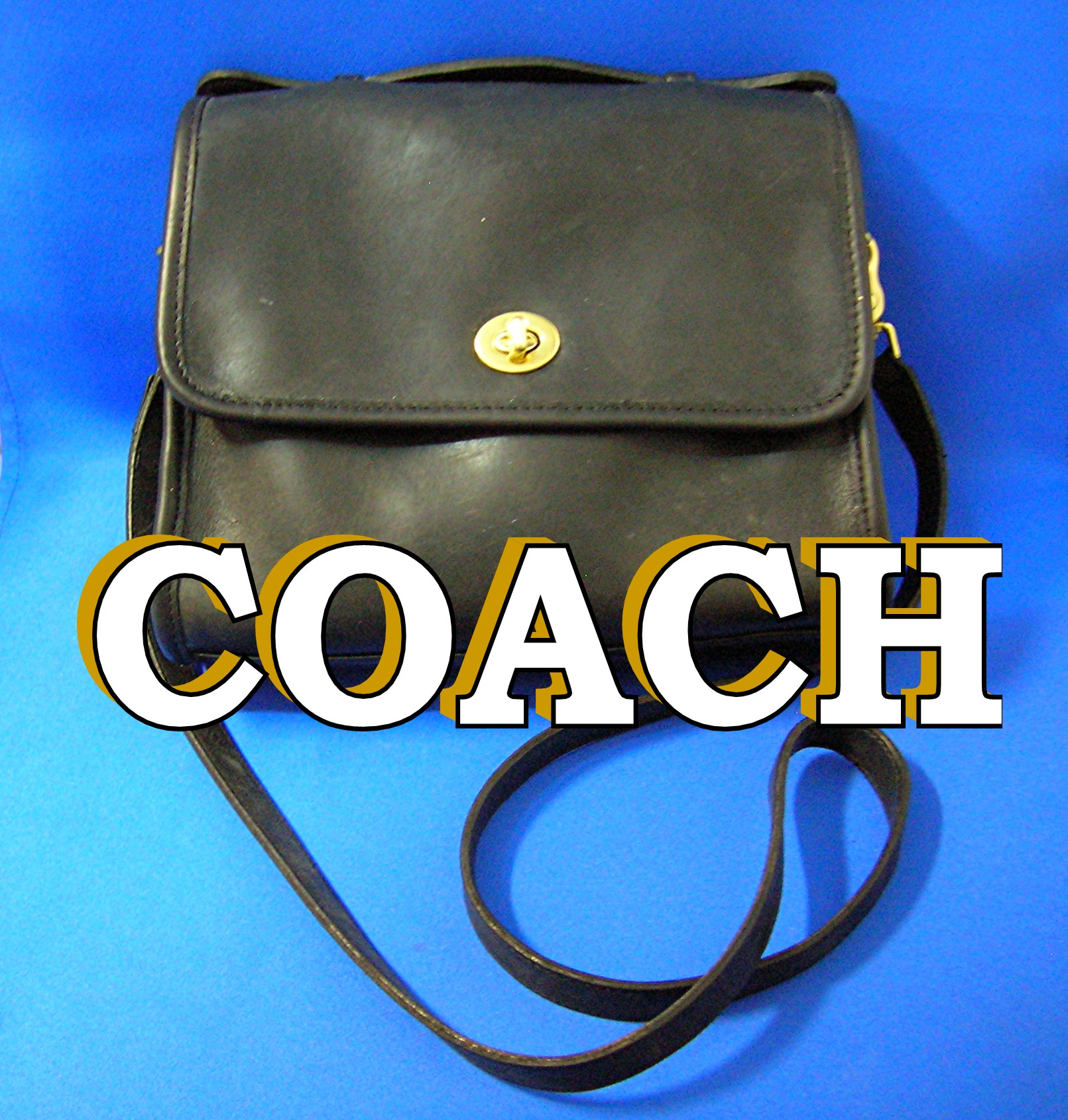 Coah Leather Black Hand Shoulder Bag