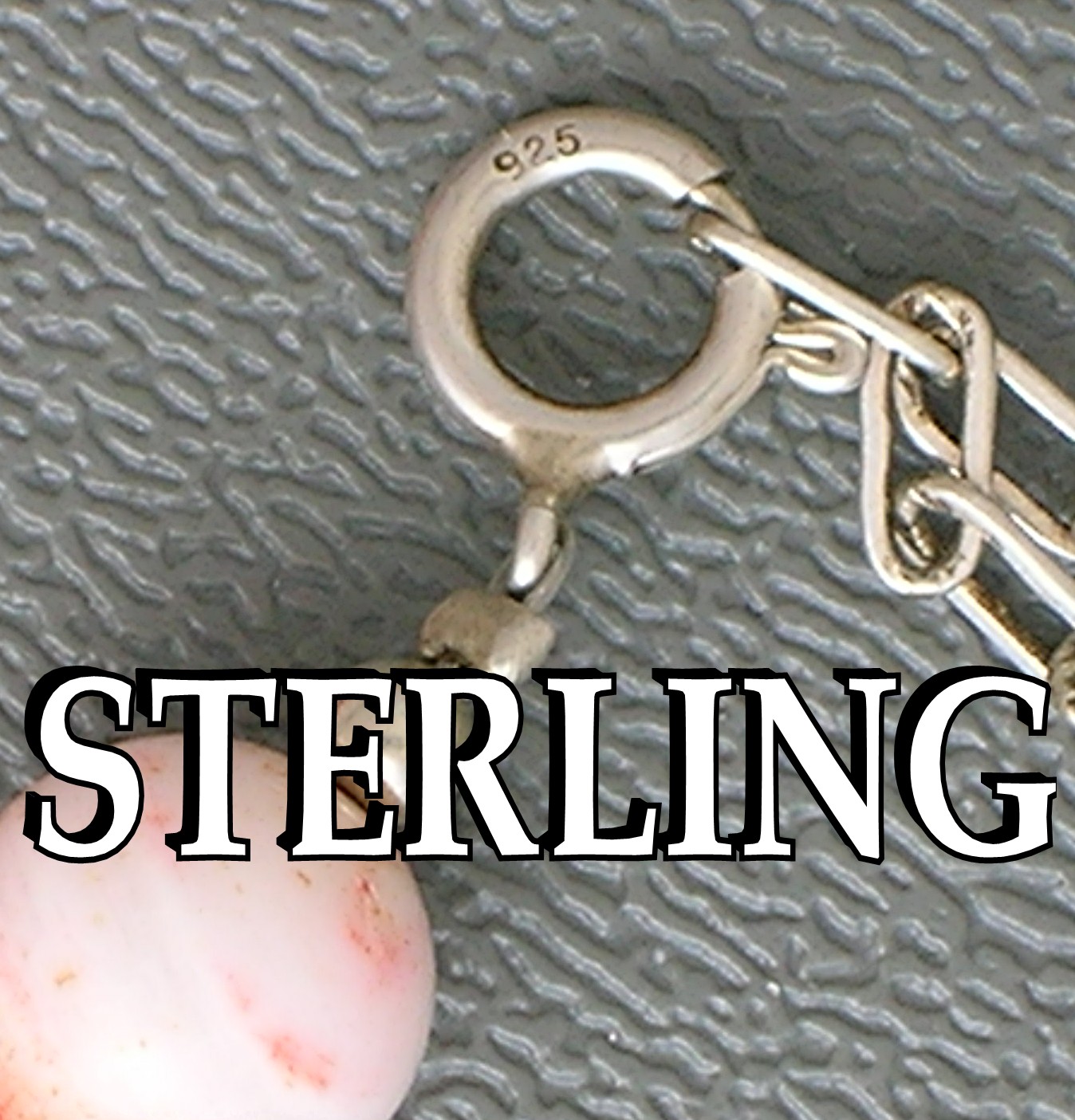 Sterling Silver Ocean Jasper Coral USA