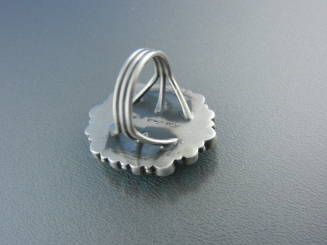 Navajo Sleeping Beauty Turquoise Sterling Silver Ring K