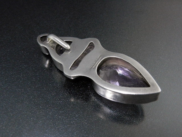 Charles Albert Amethyst Biwa Pearl Sterling Silver