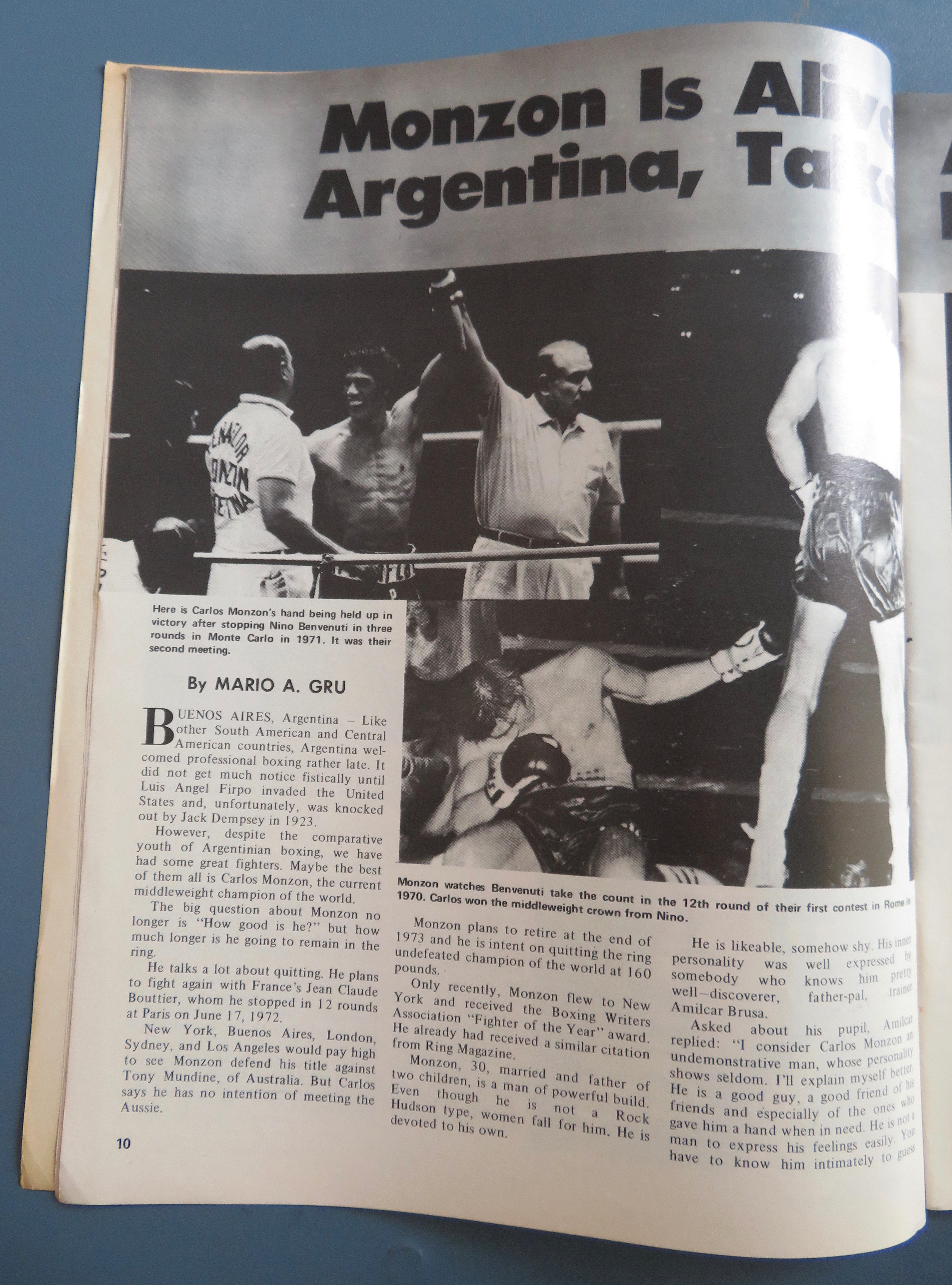 The Ring Magazine October 1973 Foreman/Frazier/Ali