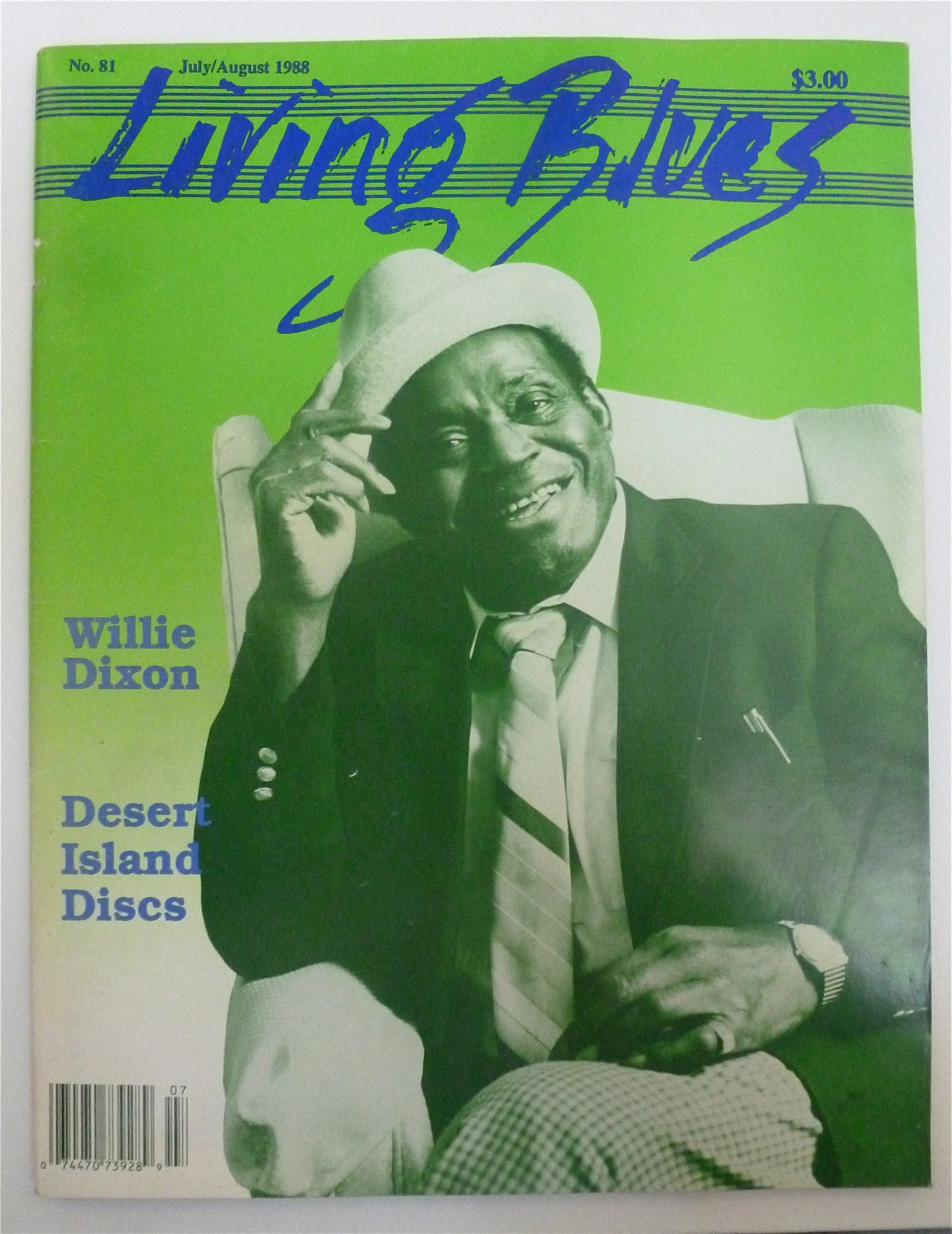 Living Blues Magazine July/August 1988 Willie Dixon