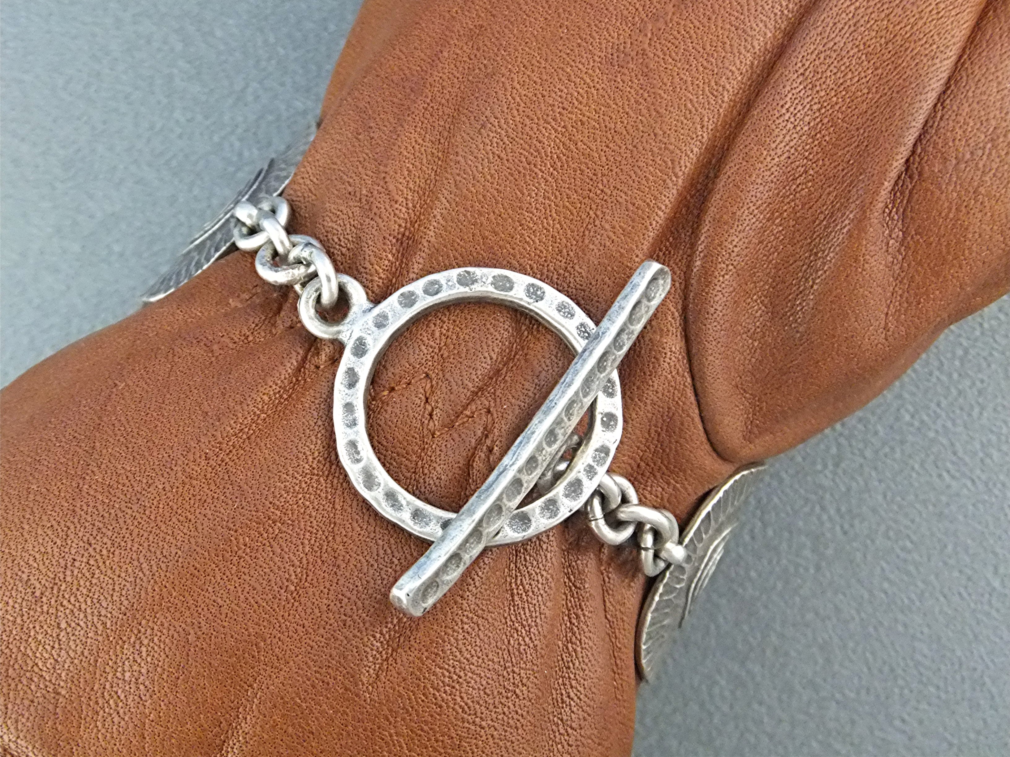 David Troutman  Sterling Silver Charoite Bracelet