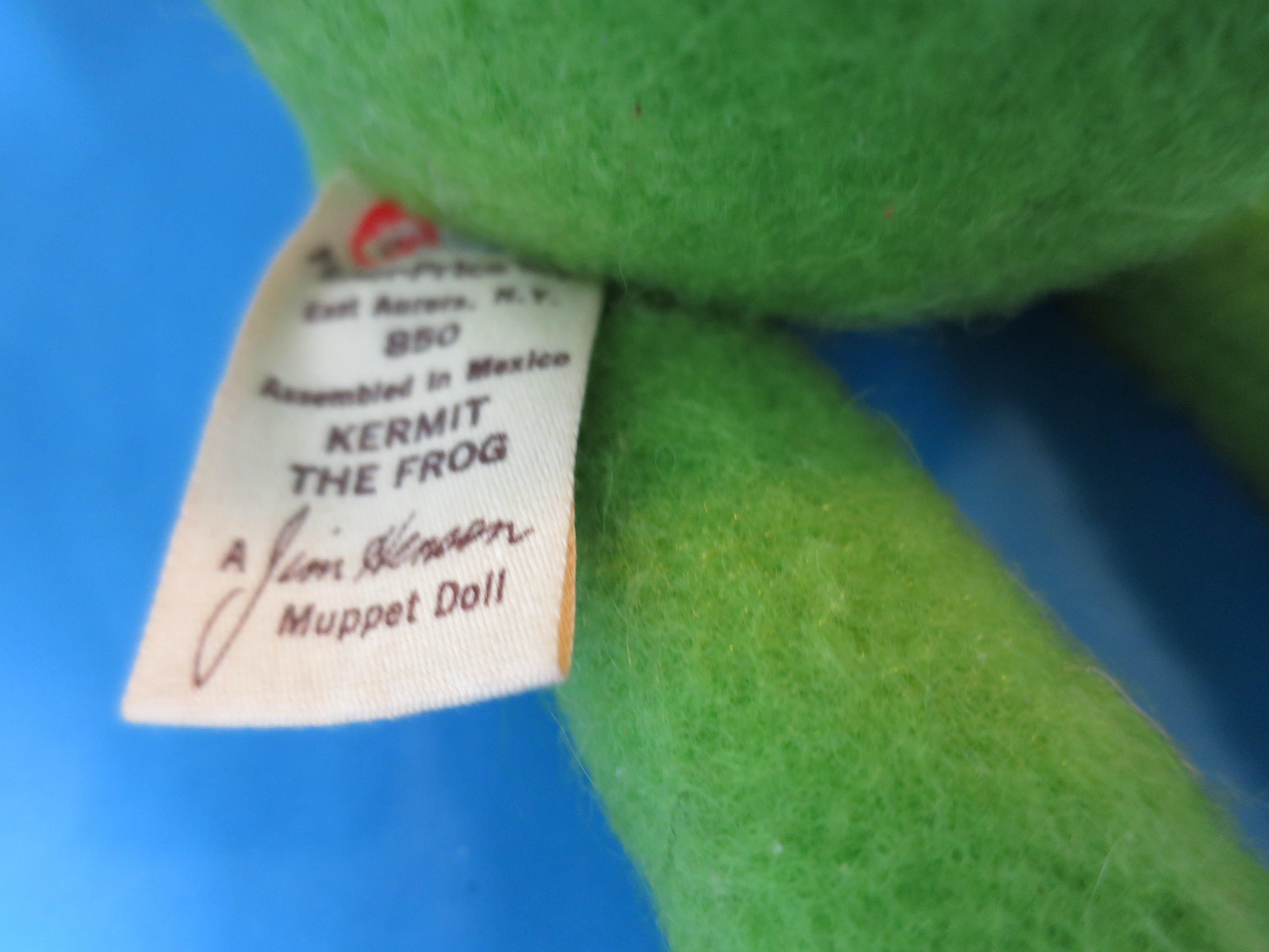 Kermit The Frog Fisher Price Jim Henson Muppet Doll 1976 Plush
