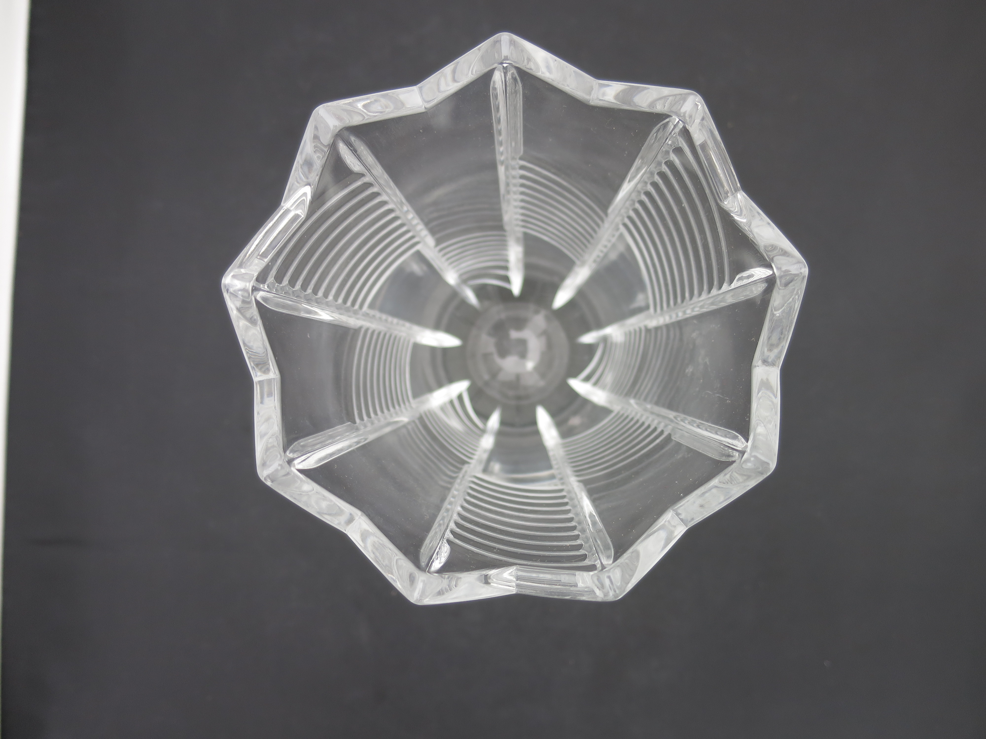 Crystal Vase unmarked beautiful best guess Mikasa