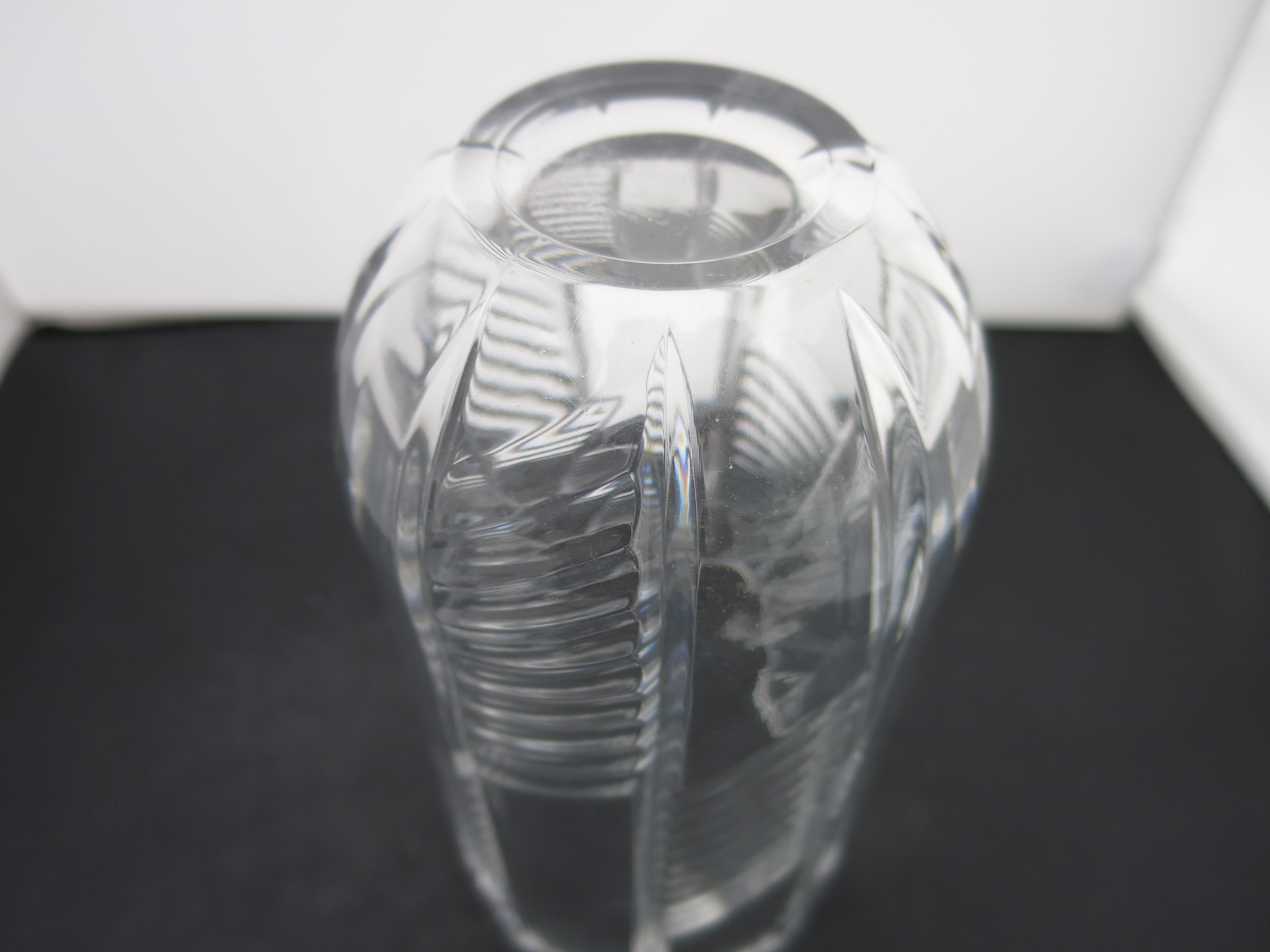 Crystal Vase unmarked beautiful best guess Mikasa