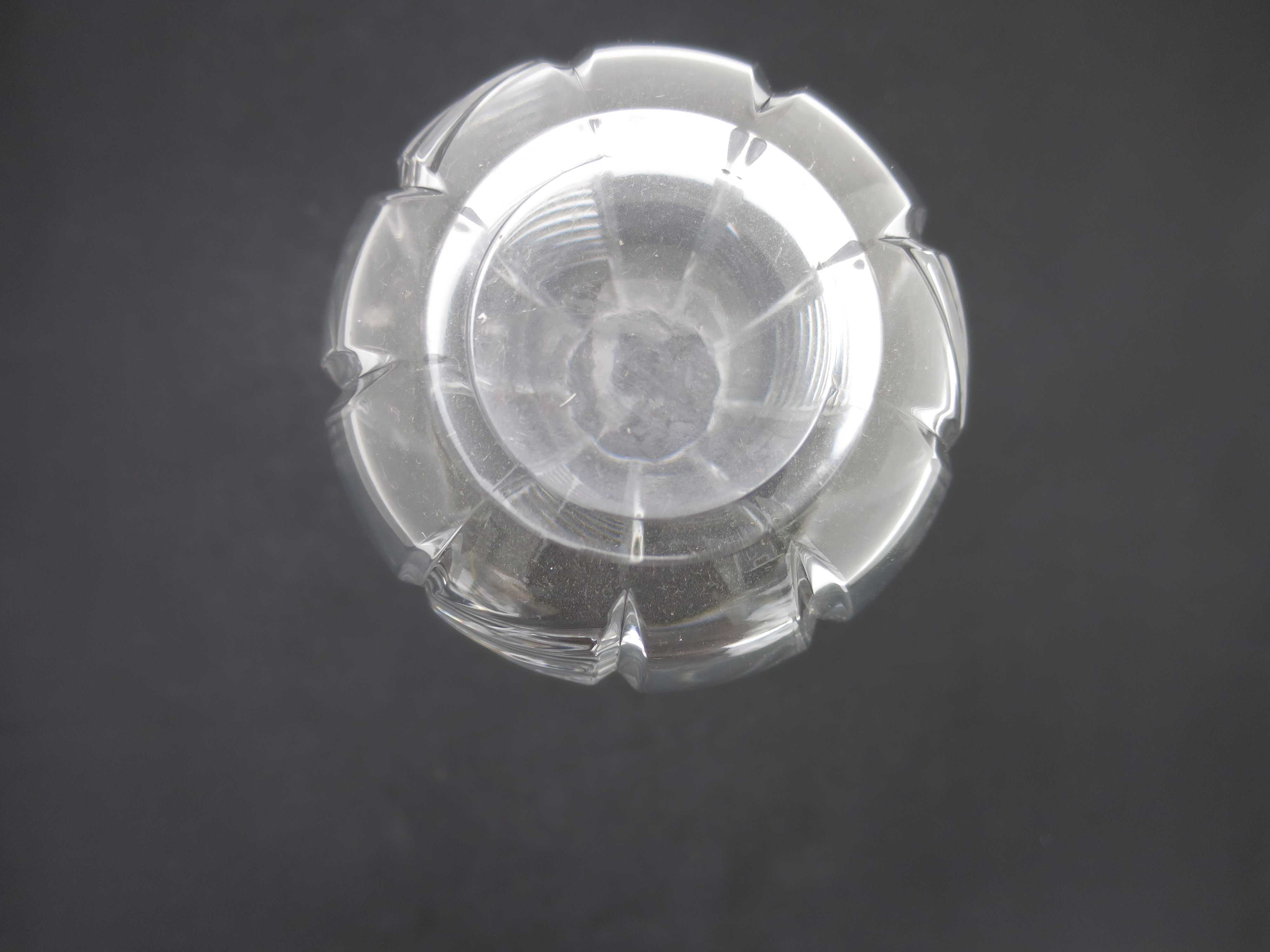 Crystal Vase unmarked beautiful best guess Mikasa