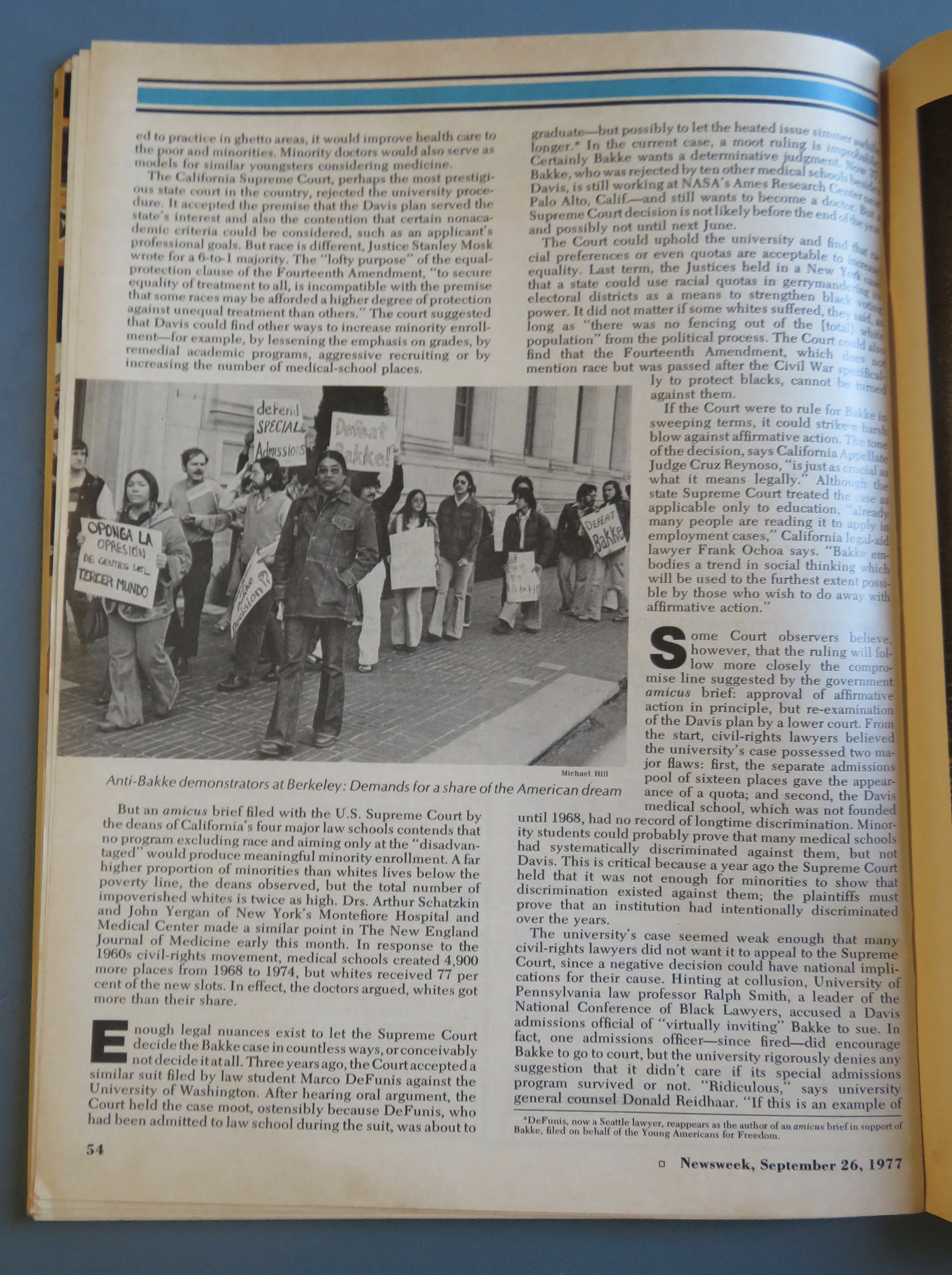 Newsweek Magazine-September 26, 1977-Discrimination