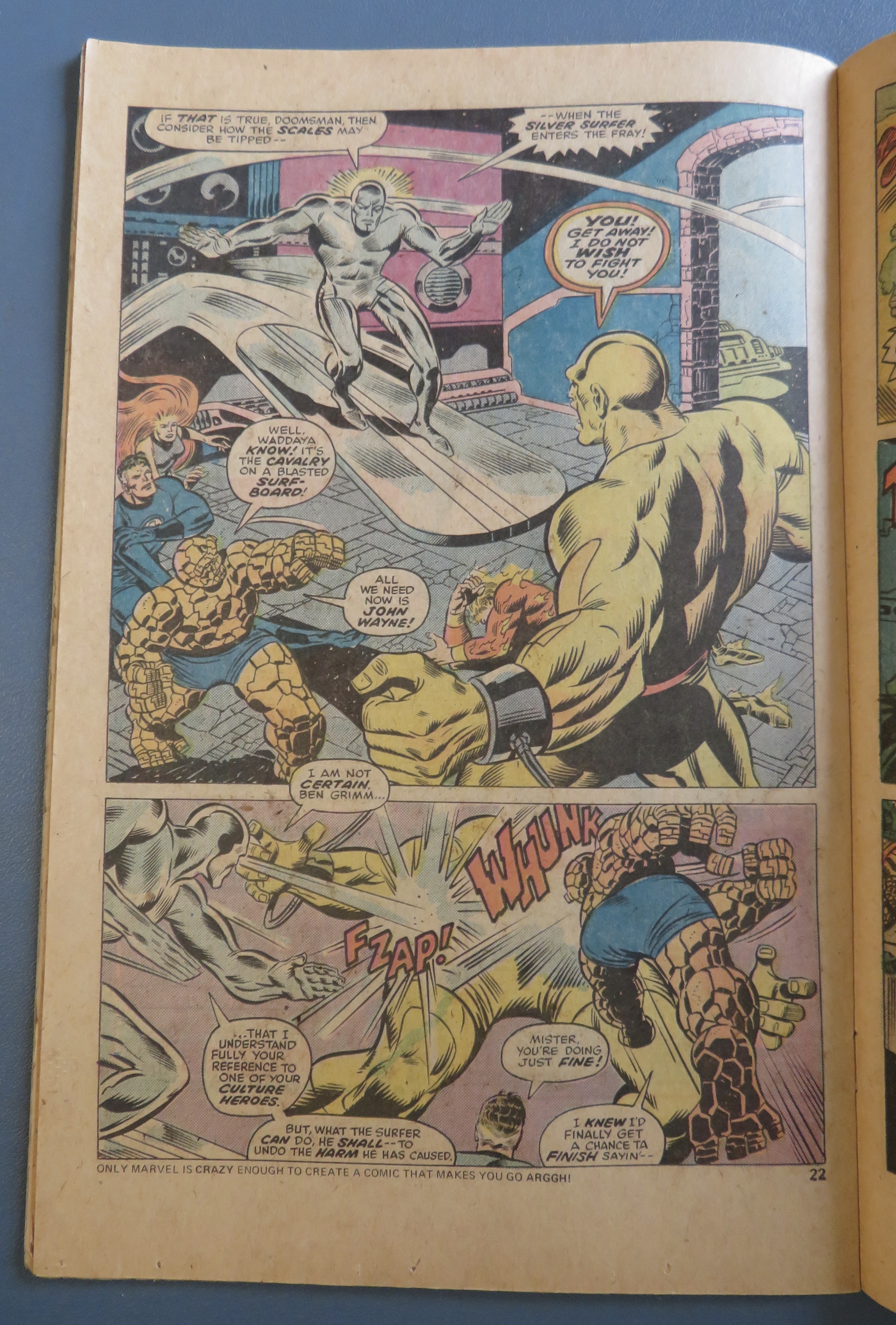 Fantastic Four Comic April 1975 Carnage At Castle