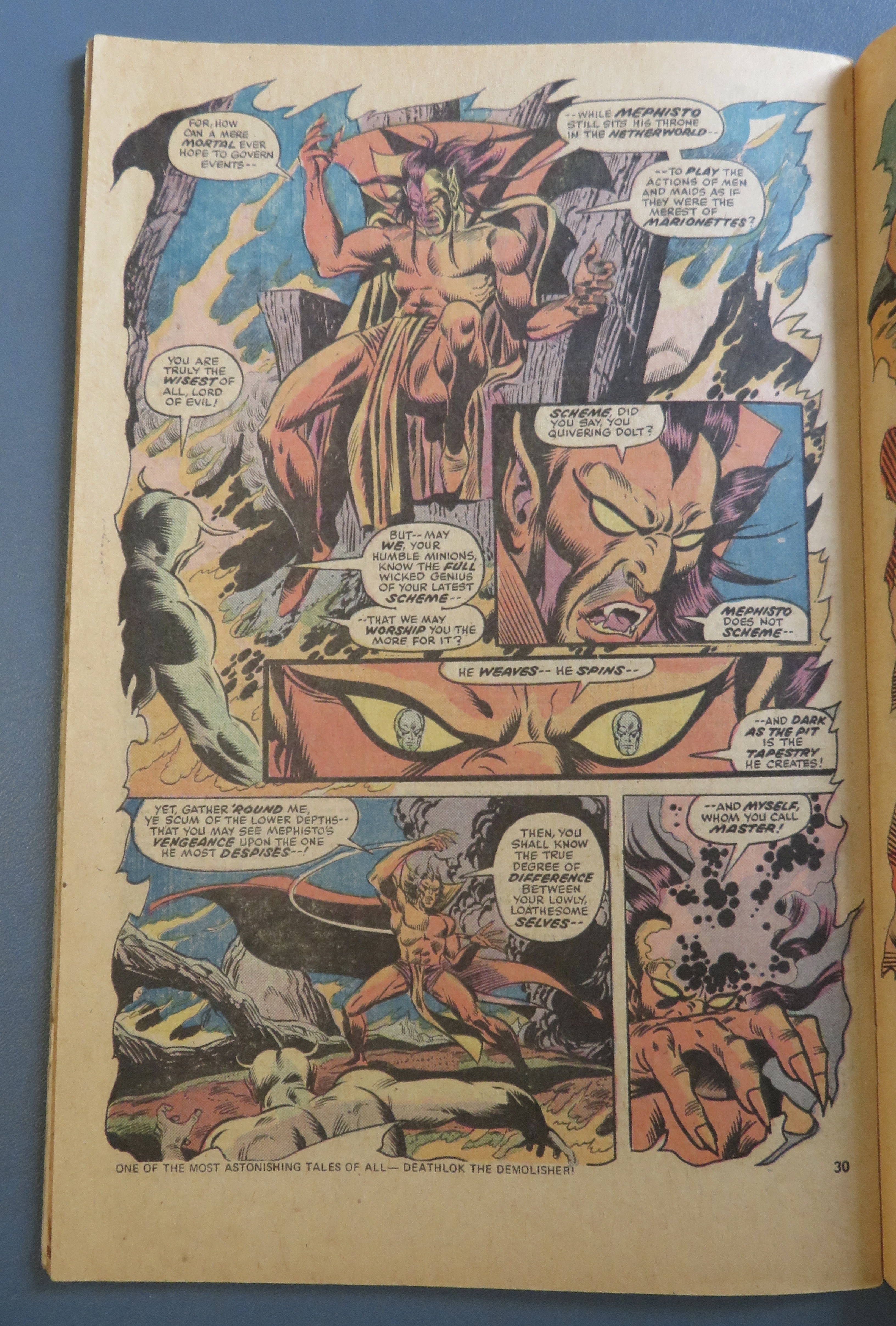 Fantastic Four Comic April 1975 Carnage At Castle