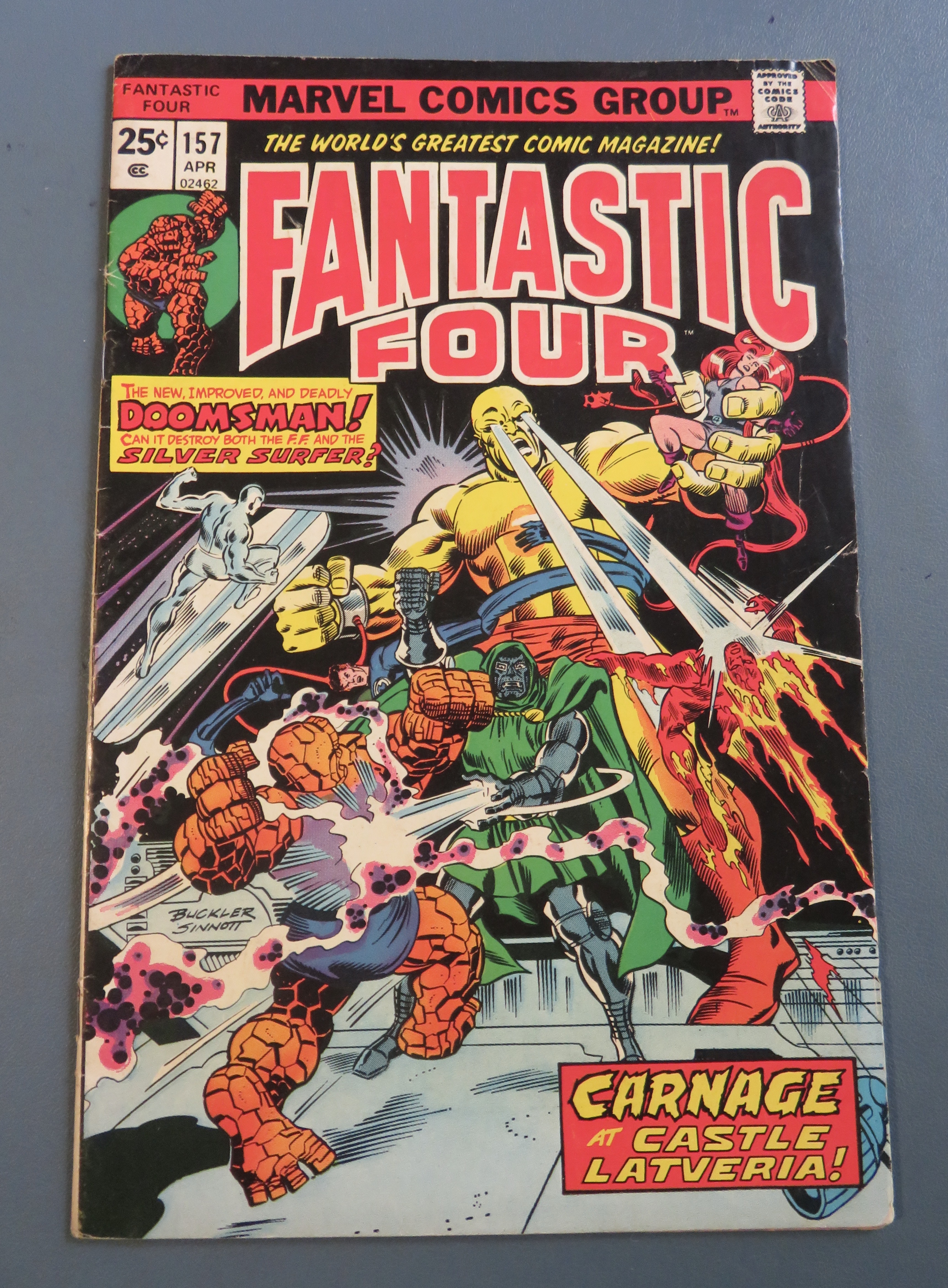 Fantastic Four Comic April 1975 Carnage At Castle