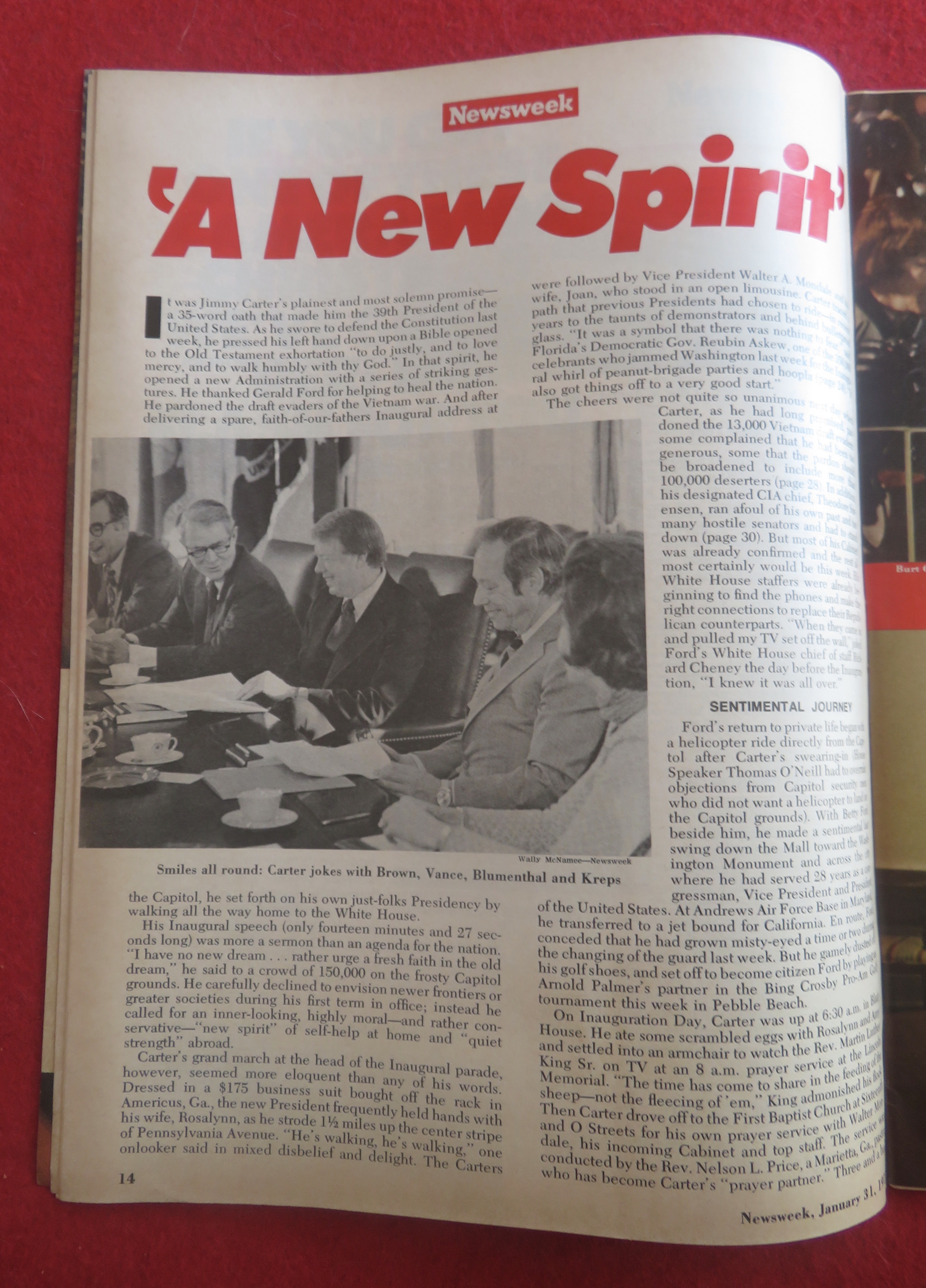 Newsweek Magazine January 31, 1977 A New Spirit