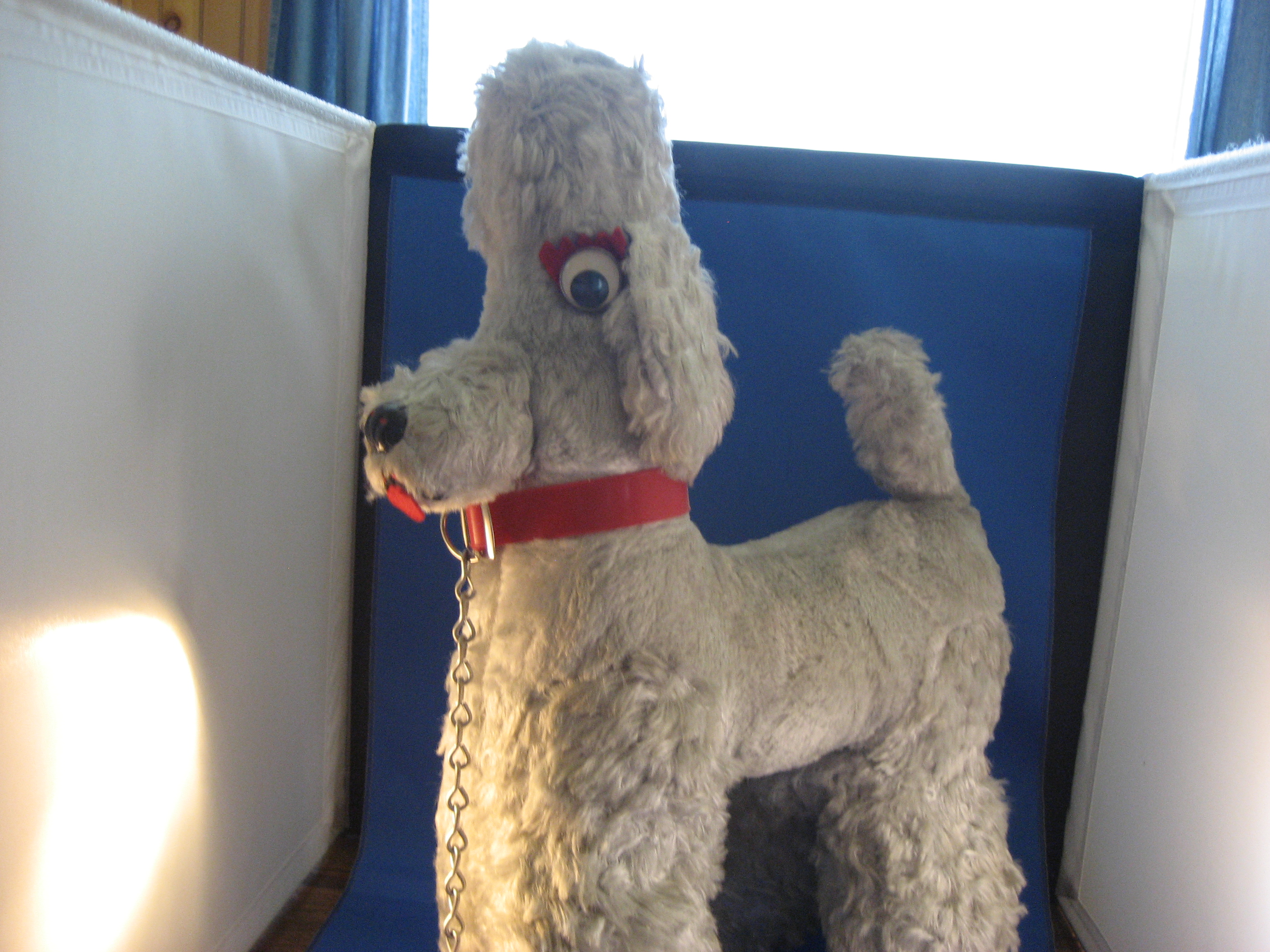 1940 Gray Carnival Stuffed Poodle