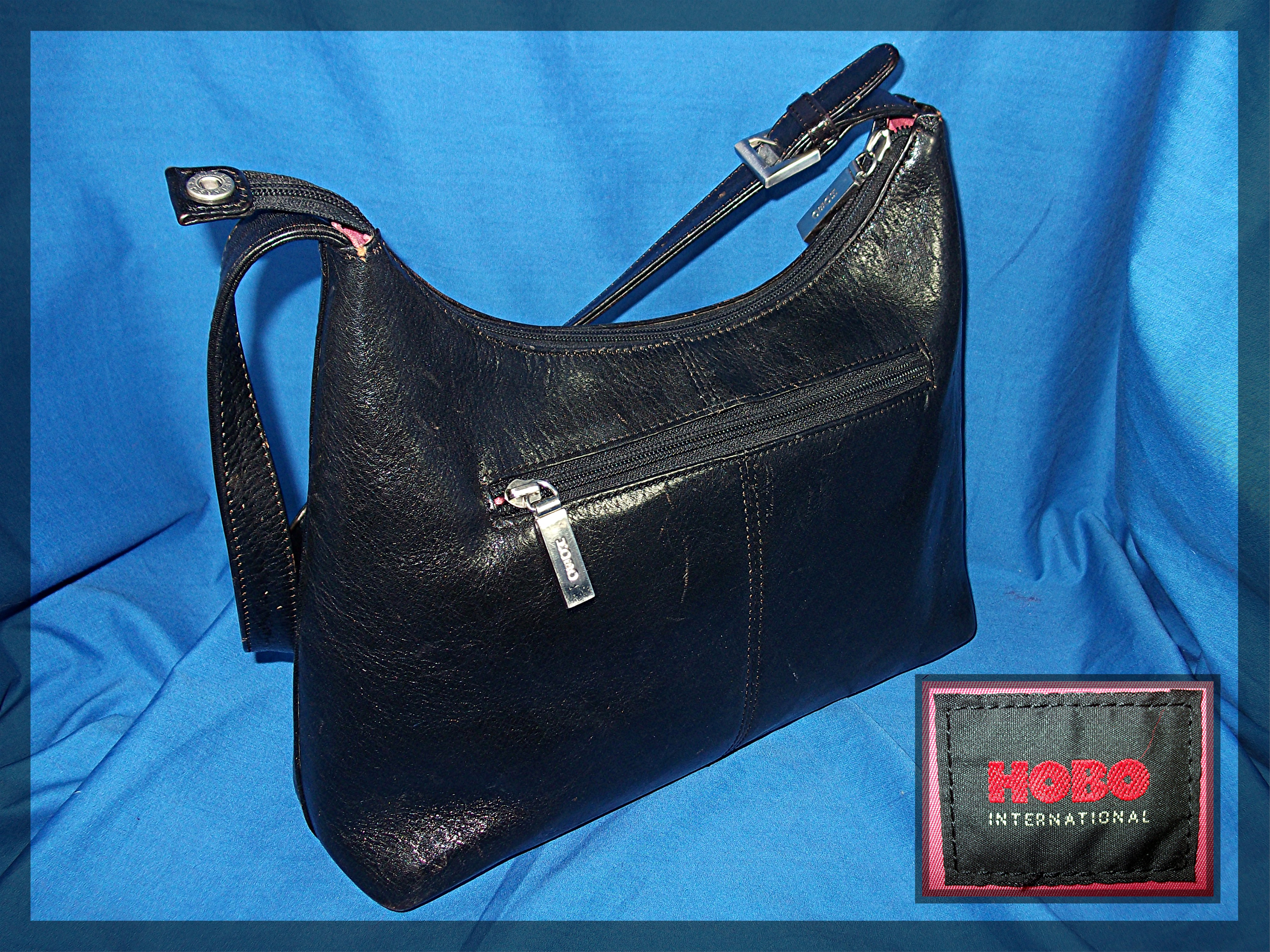 HOBO International Black Leather Bag Purse