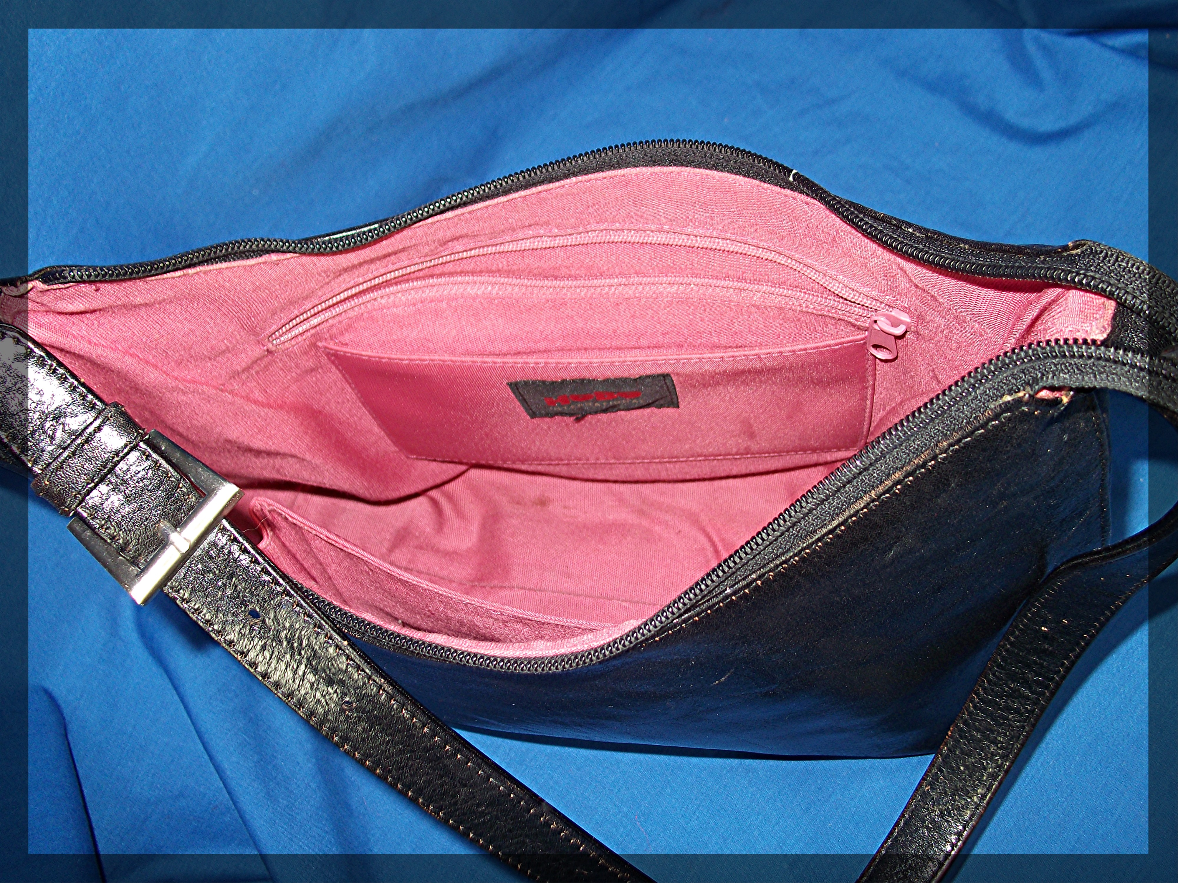 HOBO International Black Leather Bag Purse