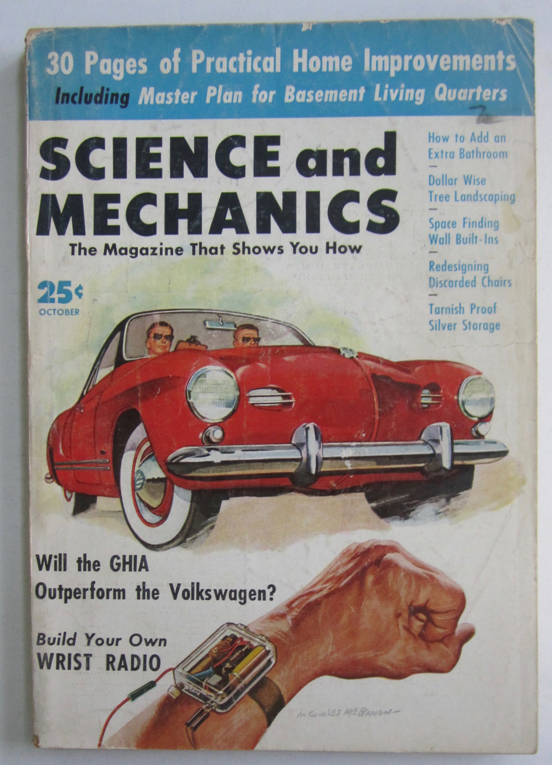 Science And Mechanics Magazine October 1956 Wrist Radio