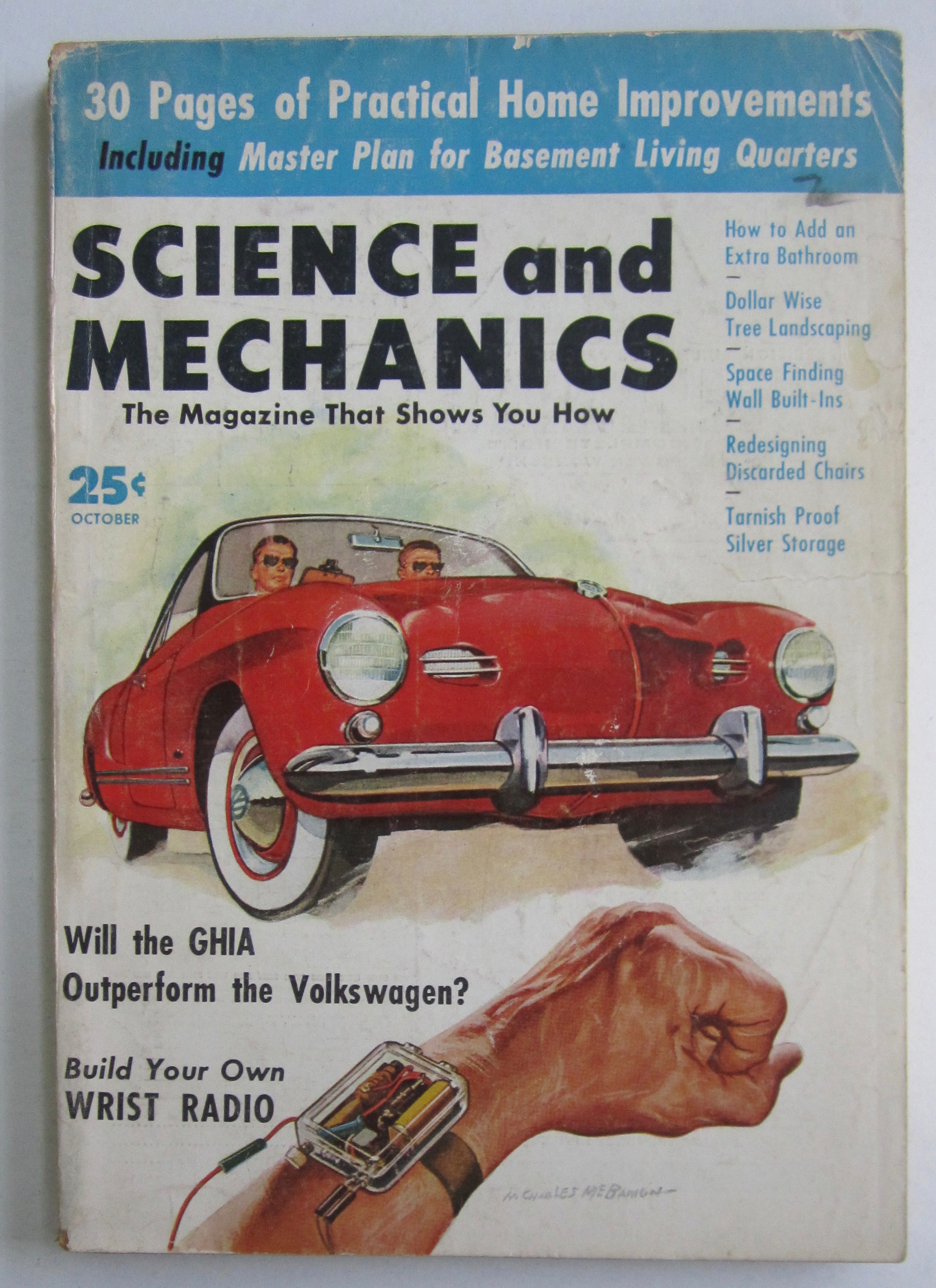 Science And Mechanics Magazine October 1956 Wrist Radio