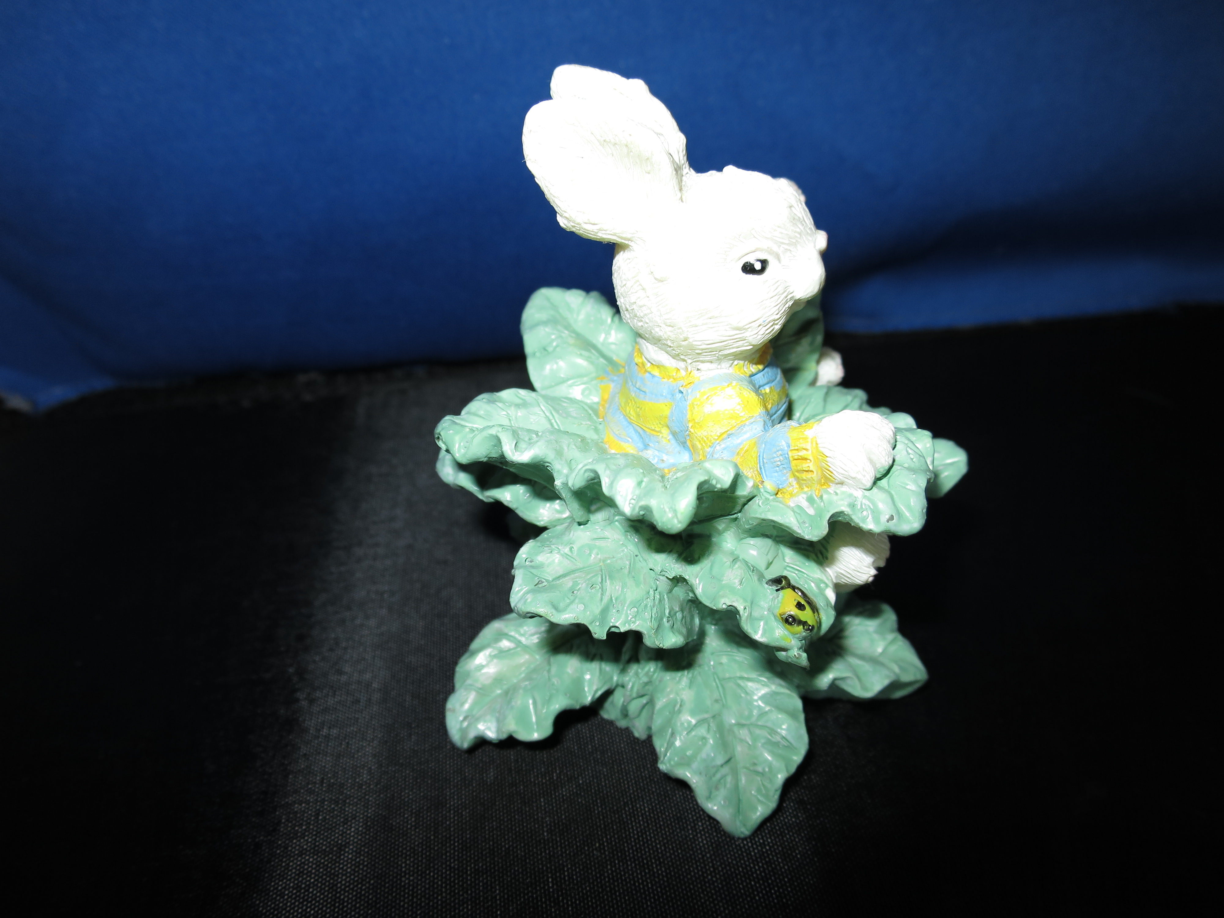 Easter Bunny in Bush Figurine Village Accessory