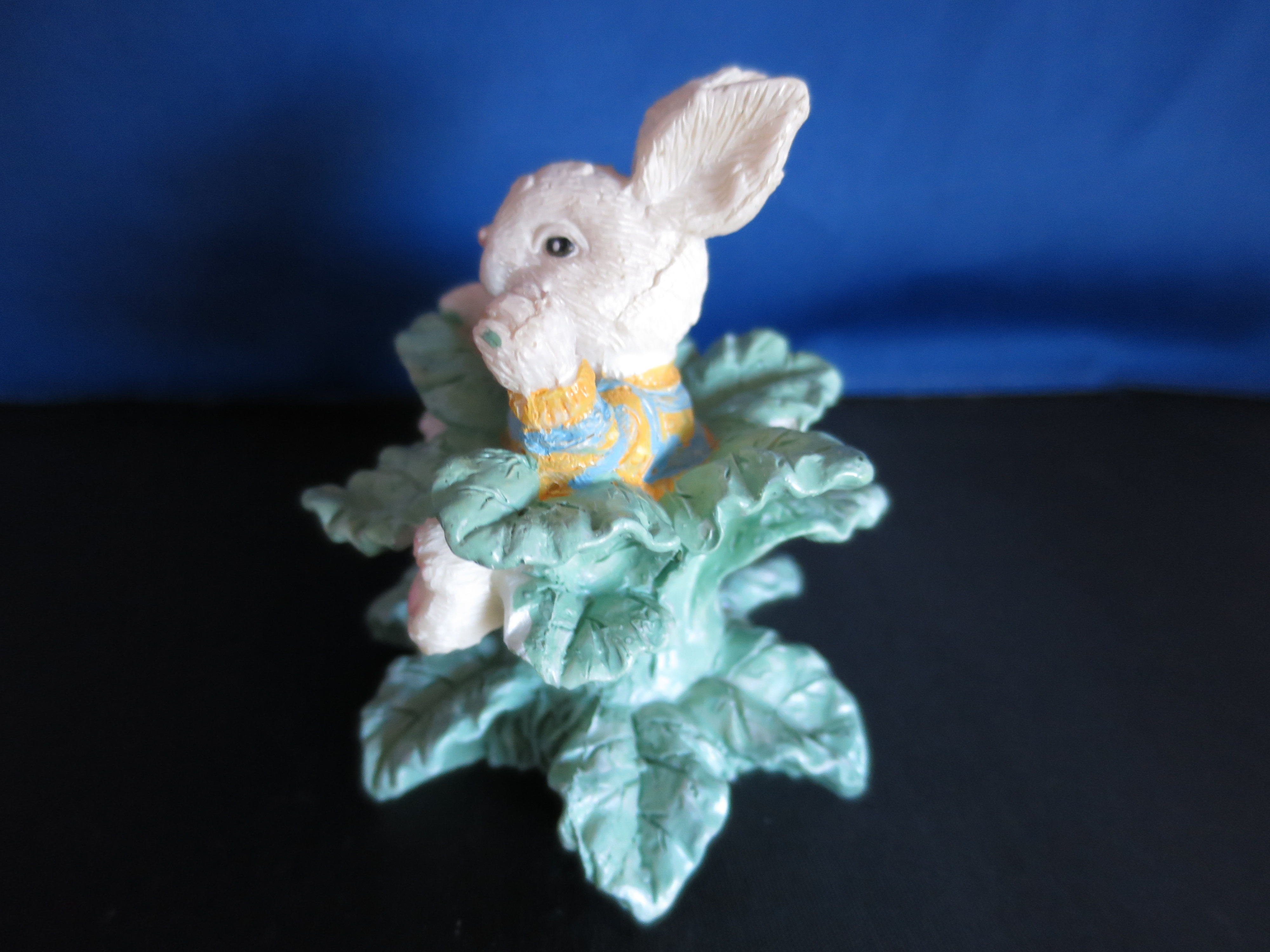 Easter Bunny in Bush Figurine Village Accessory