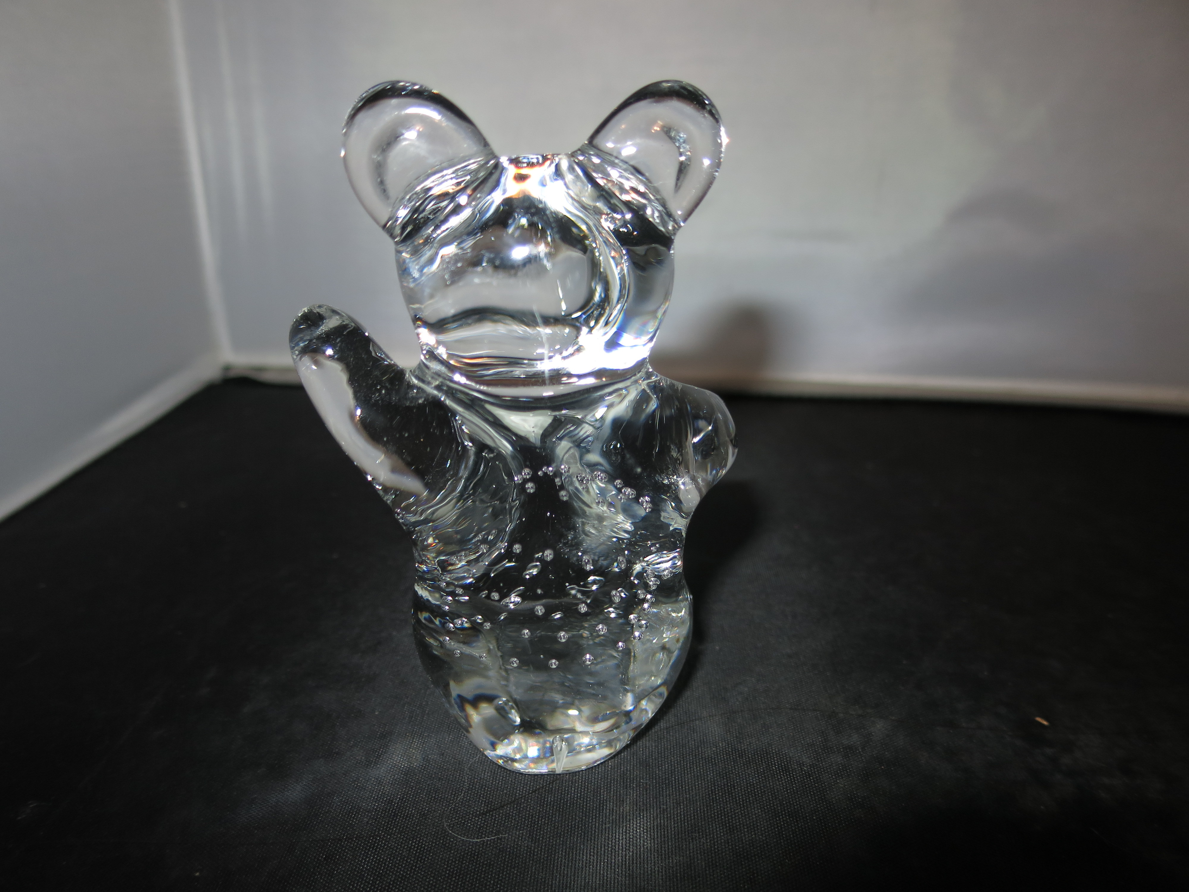 Crystal Bear Paperweight Albert E. Price Products Belmar NJ