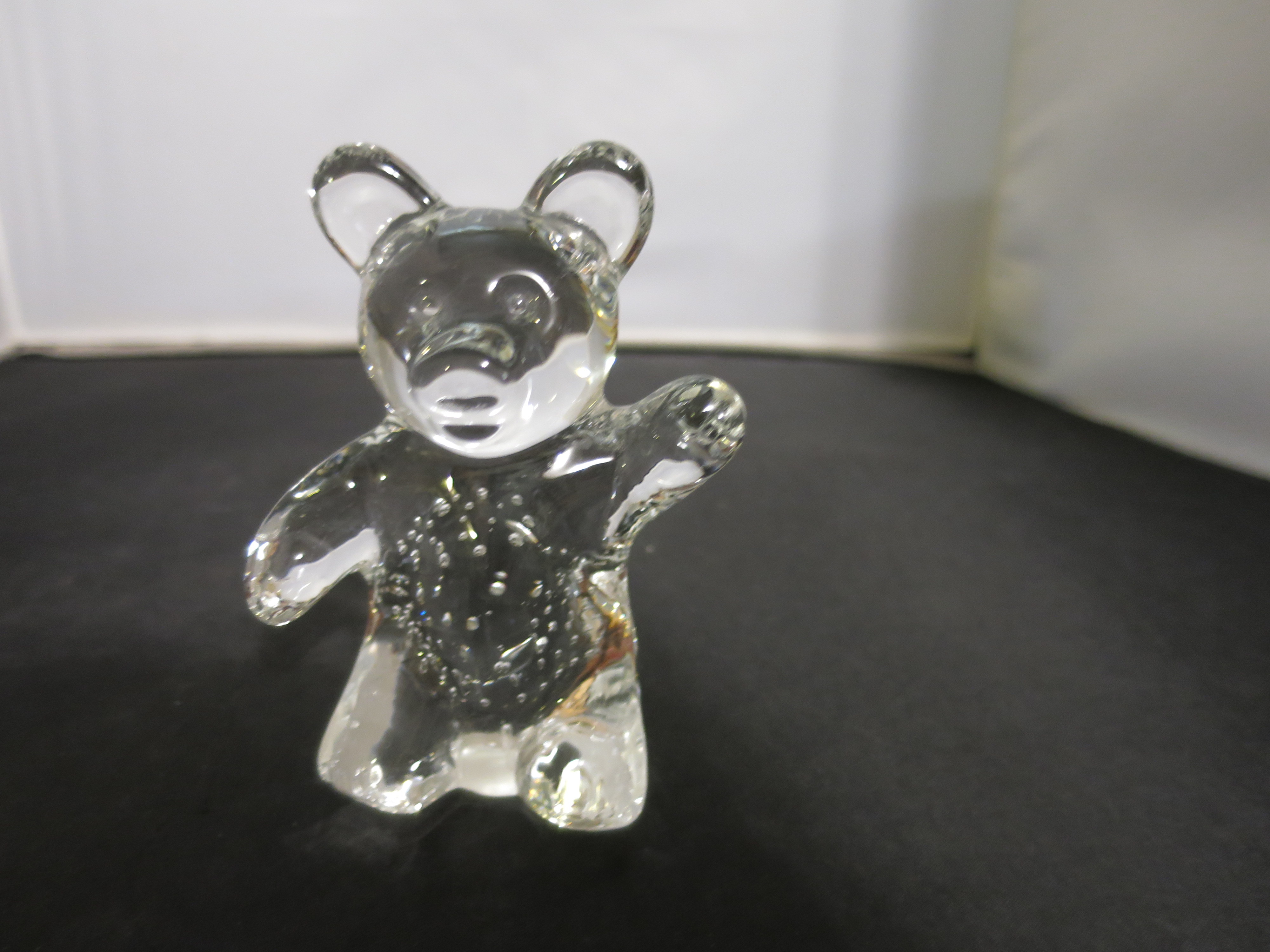 Crystal Bear Paperweight Albert E. Price Products Belmar NJ