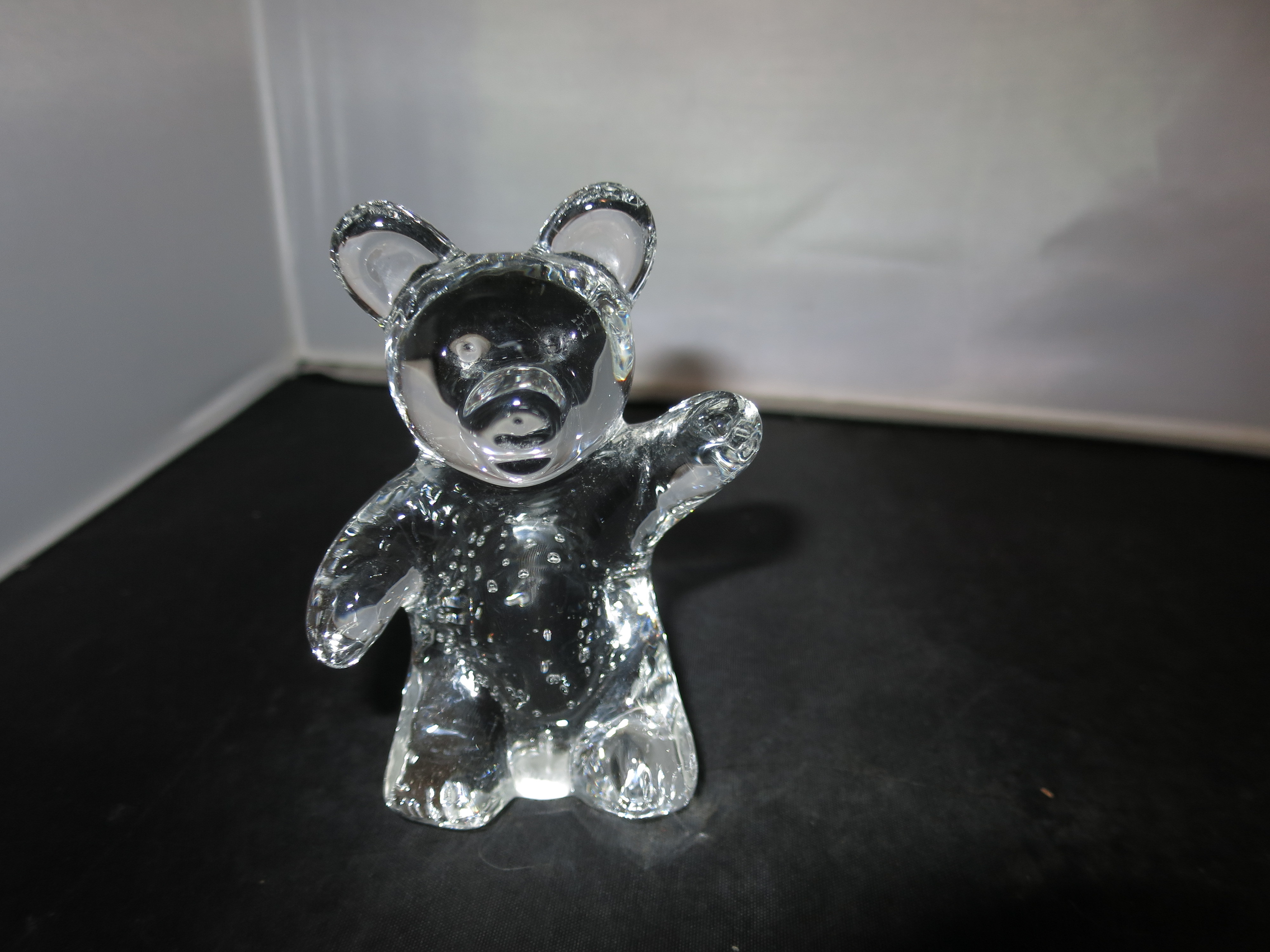 Crystal Bear Paperweight Albert E. Price Products Belmar NJ