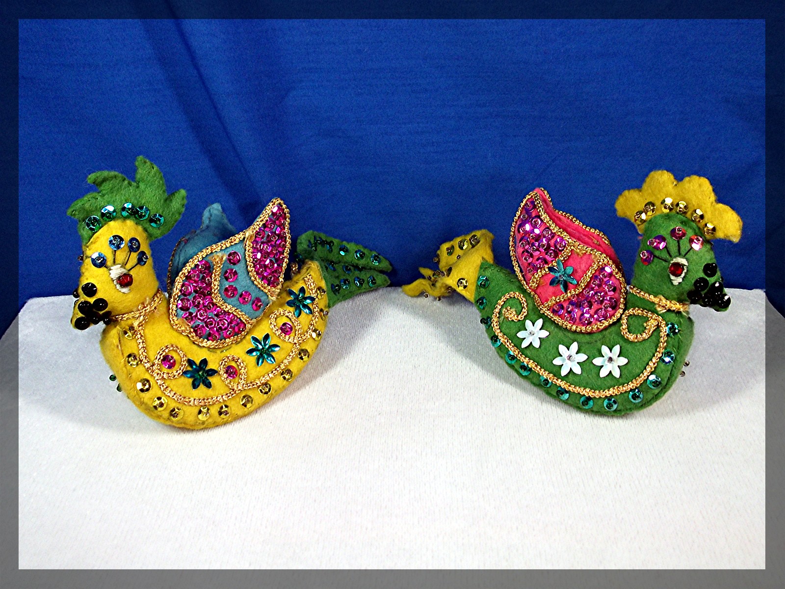 Christmas Ornaments 2 Handmade Birds of Paradise ...