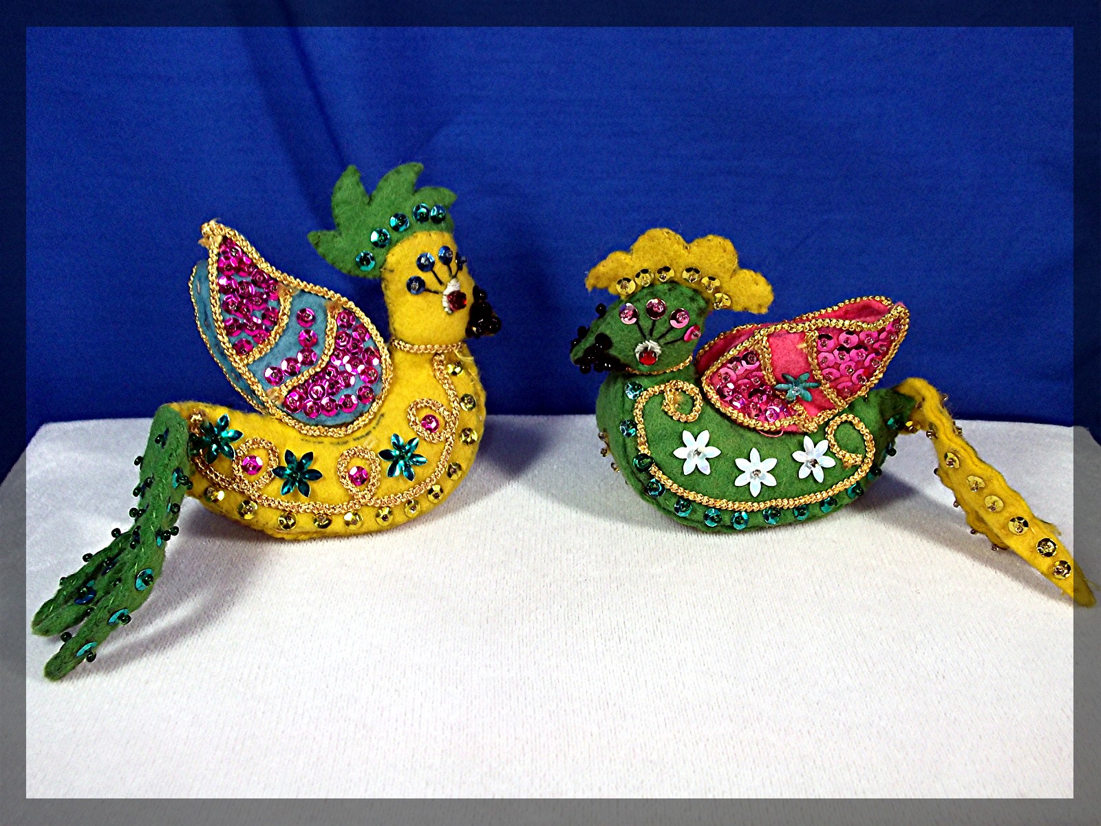 Christmas Ornaments 2 Handmade Birds of Paradise ...