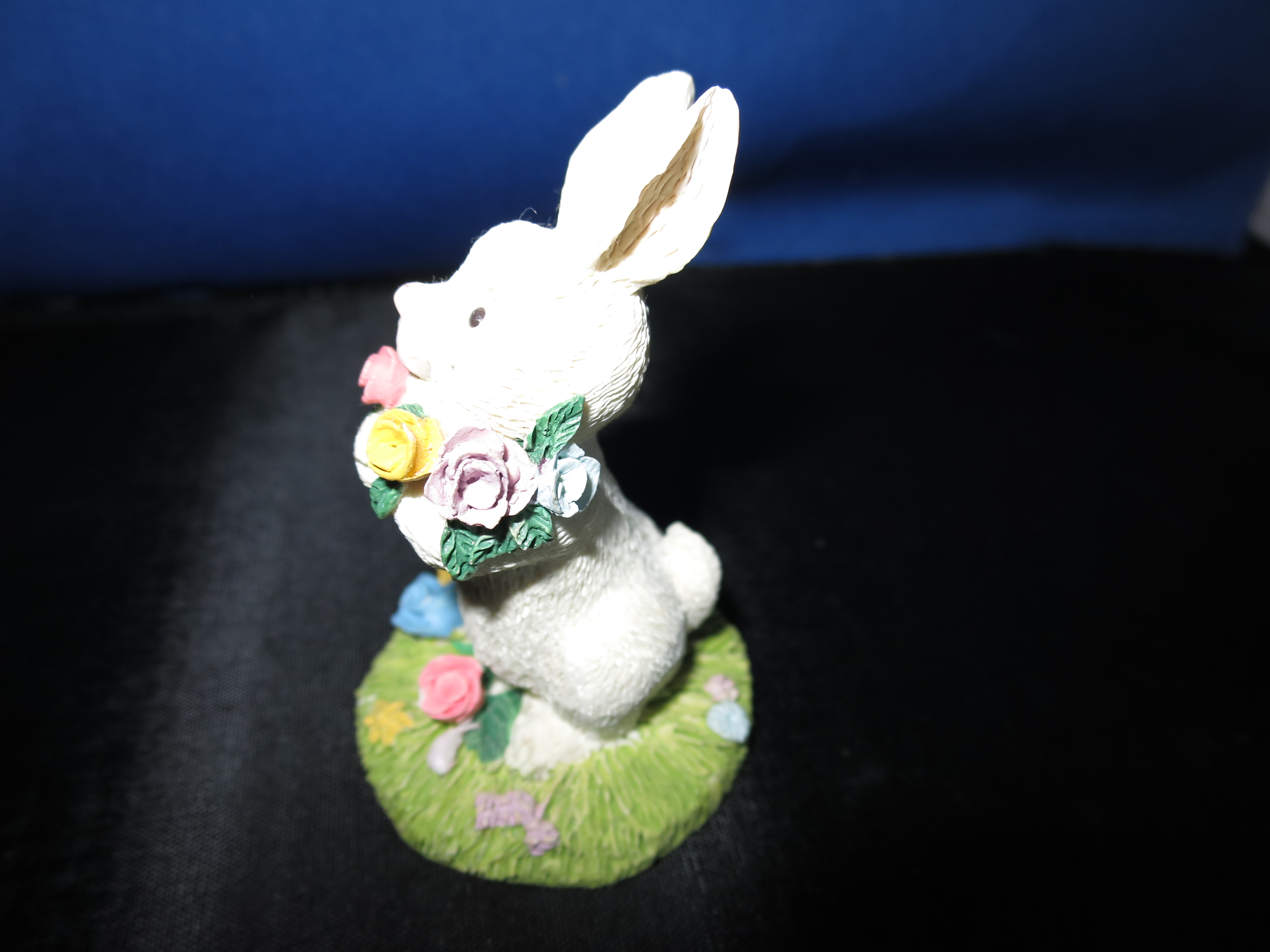 Miniature Bunny Rabbit Figurine Village Accessory