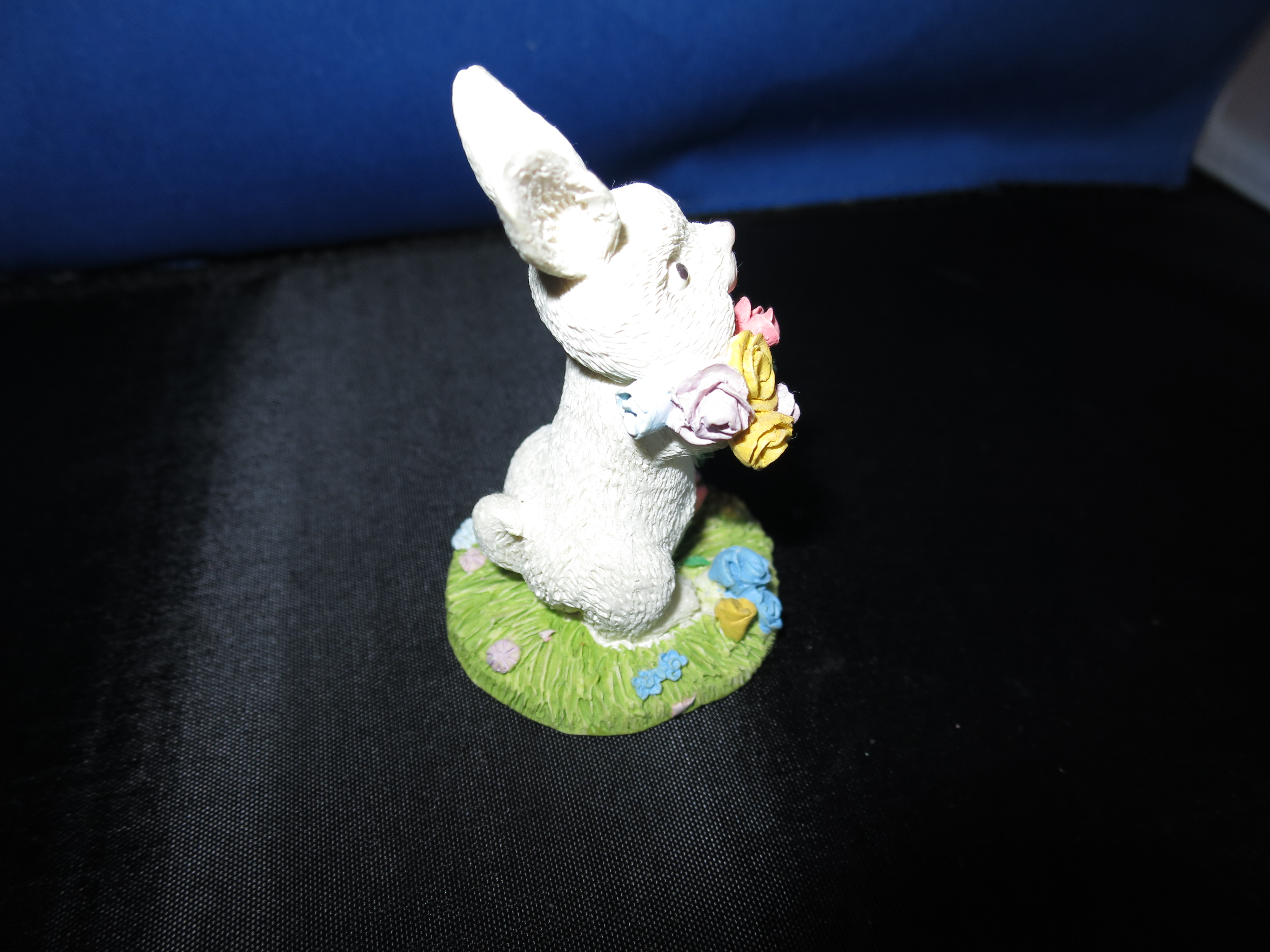 Miniature Bunny Rabbit Figurine Village Accessory