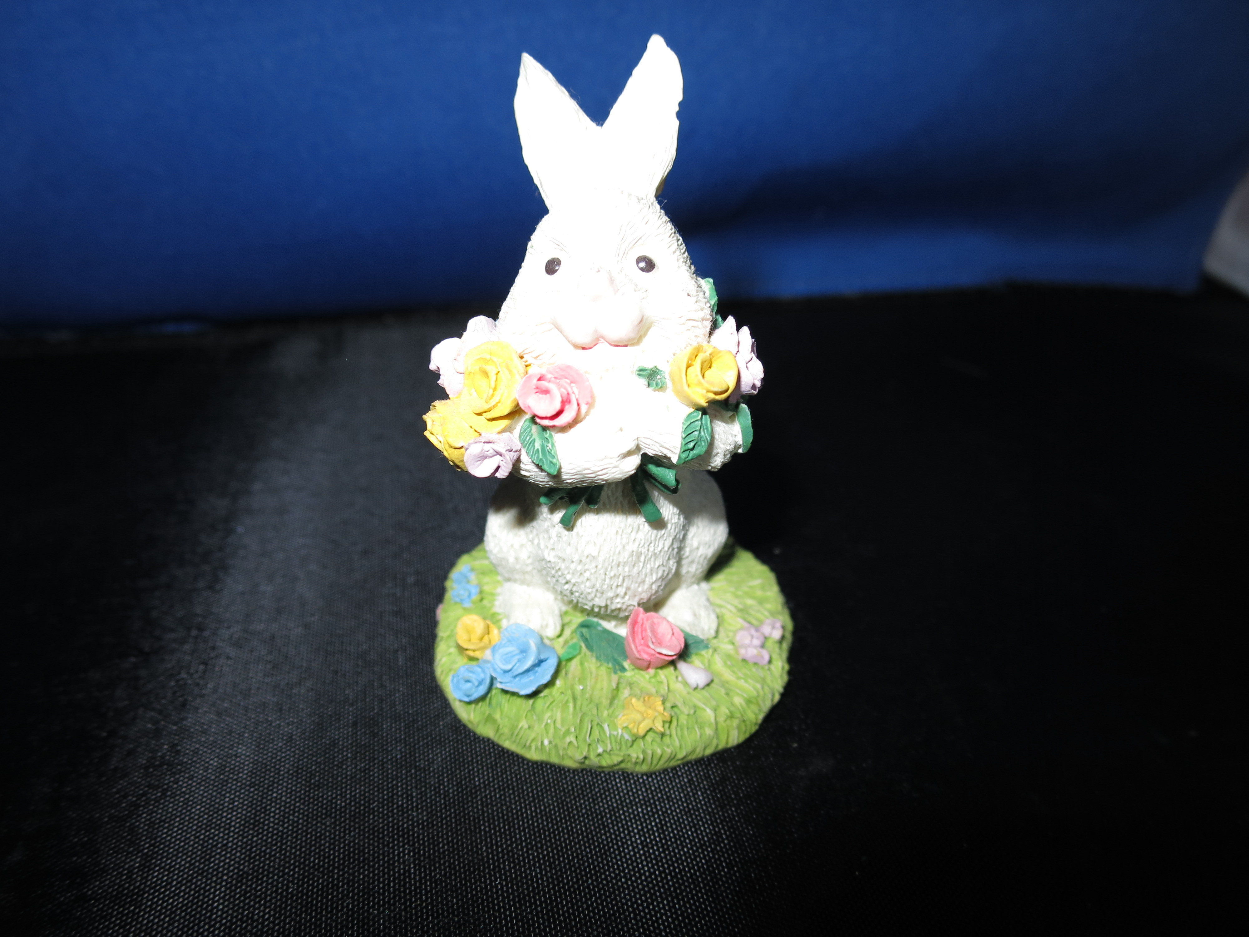 Miniature Bunny Rabbit Figurine Village Accessory