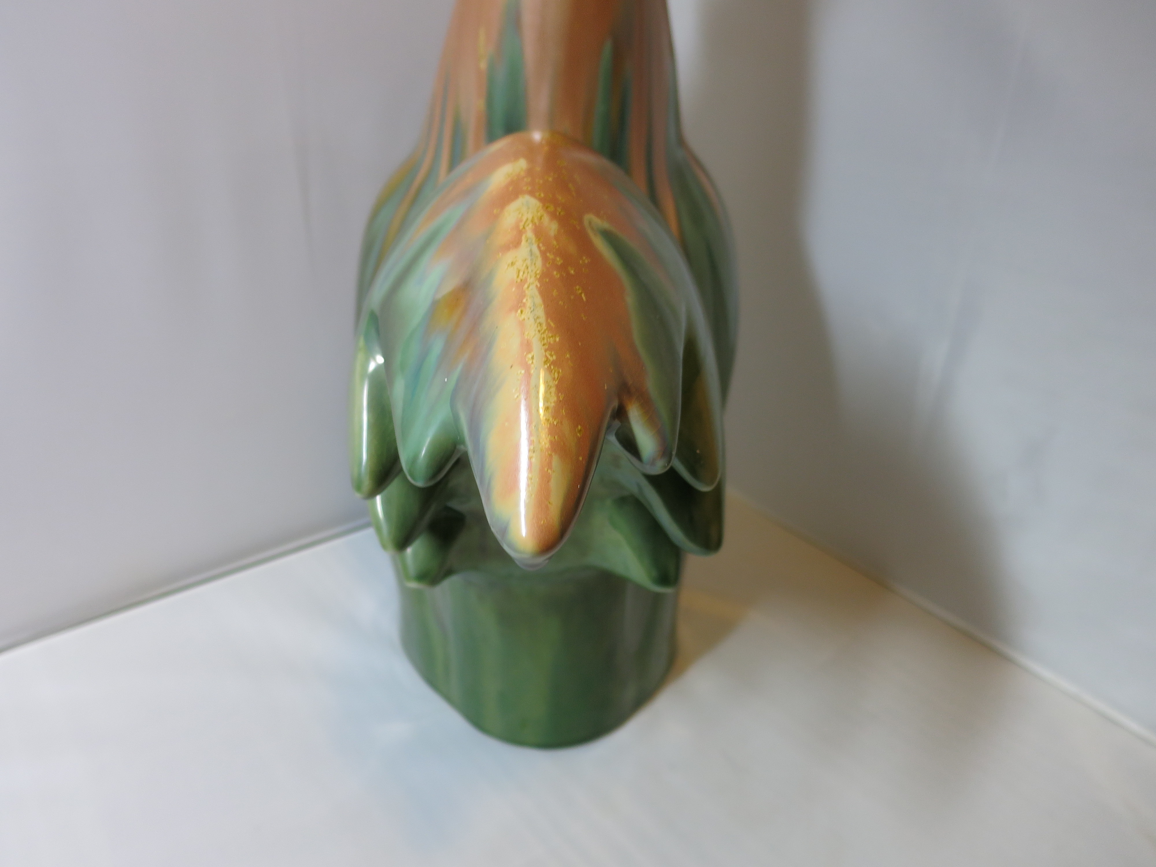 Rooster Figurine Statue by Home Goods Majolica looking 20 inch