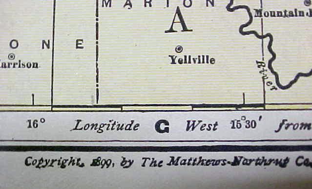 Antique Map Ohio/Missouri 1902 Large Crowell