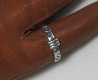 Sterling Silver FARELLA Designer Band Ring