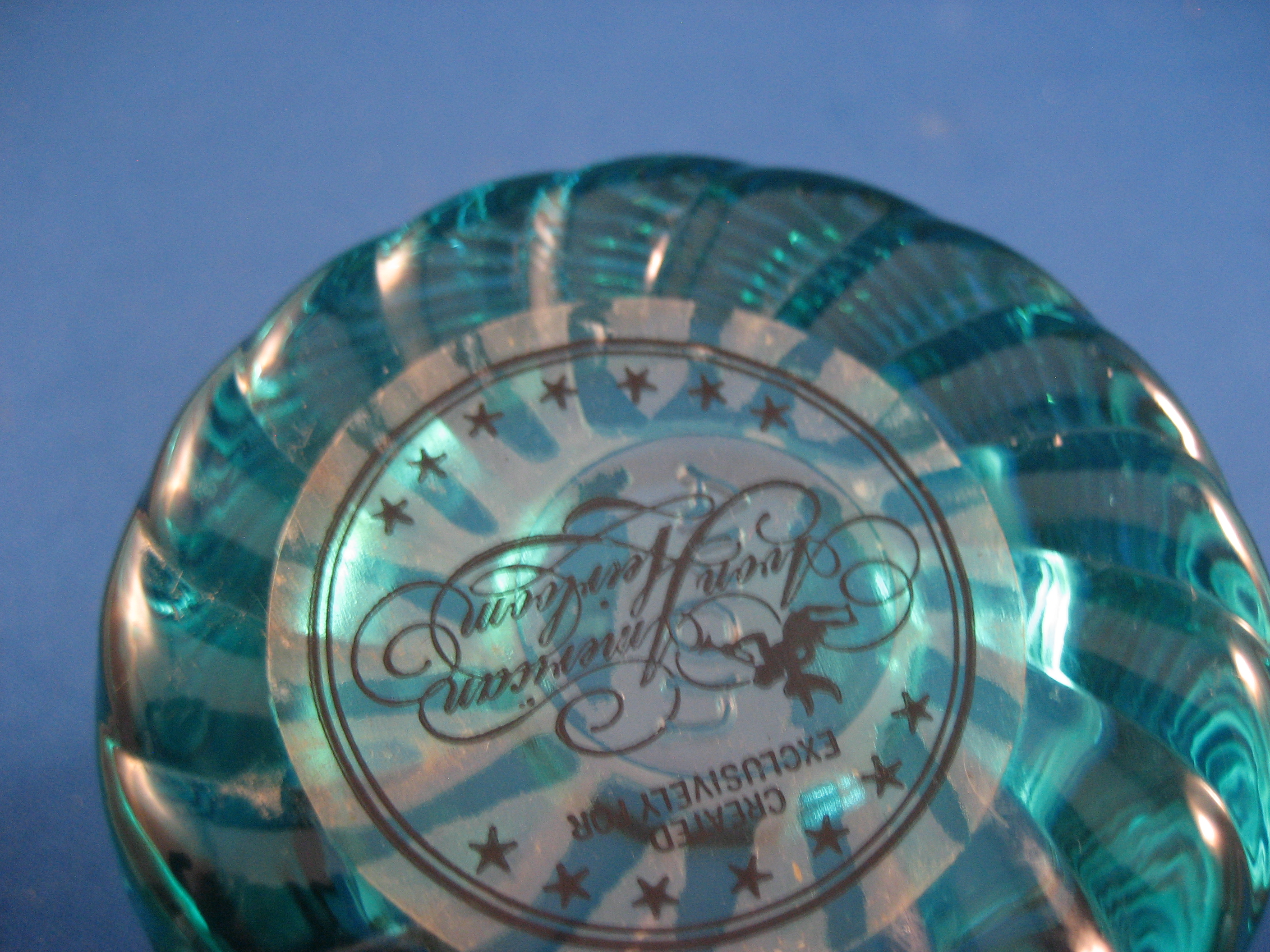 Avon Glass Top Hat