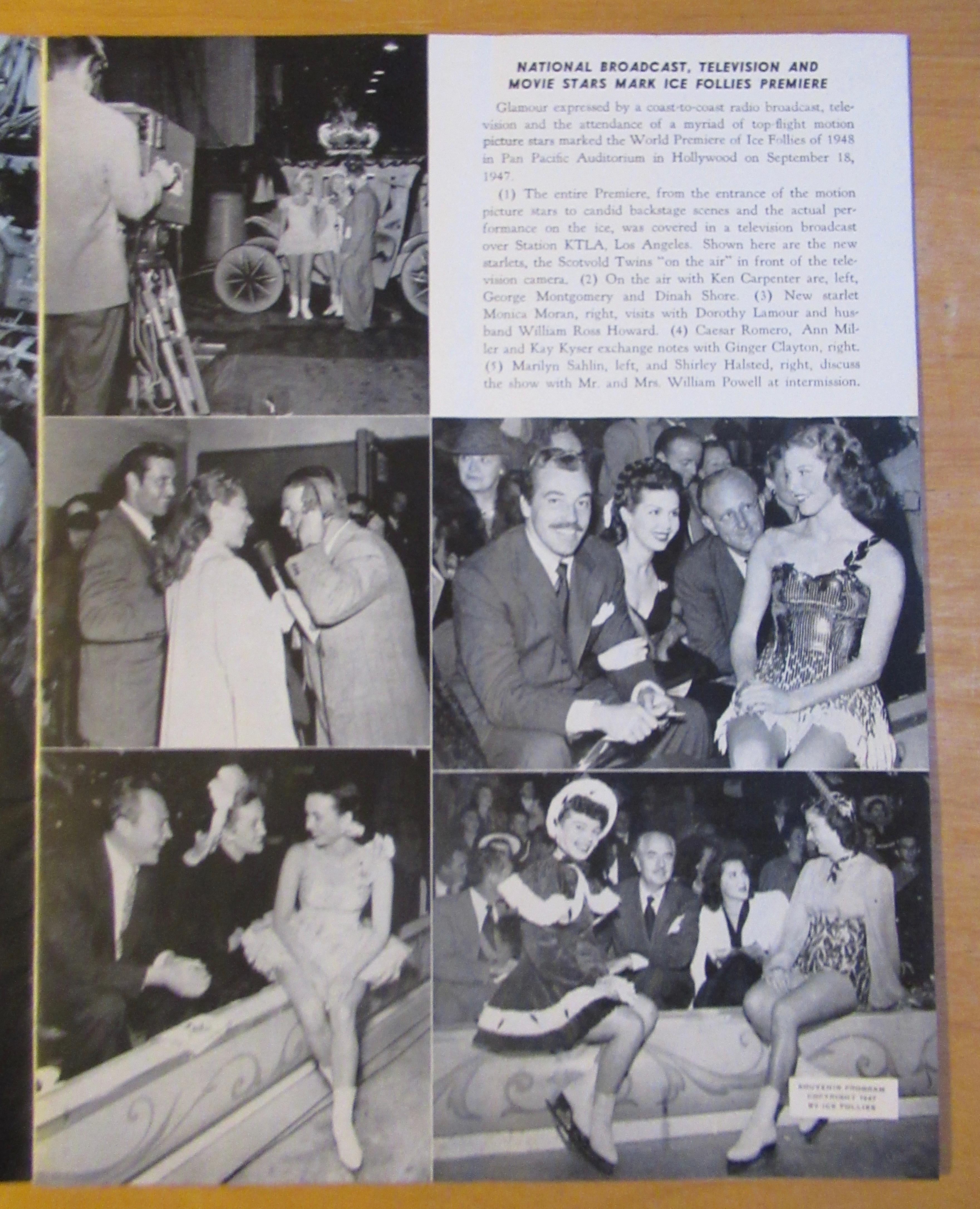 Original 1948 Shipstads & Johnson Ice Follies Program