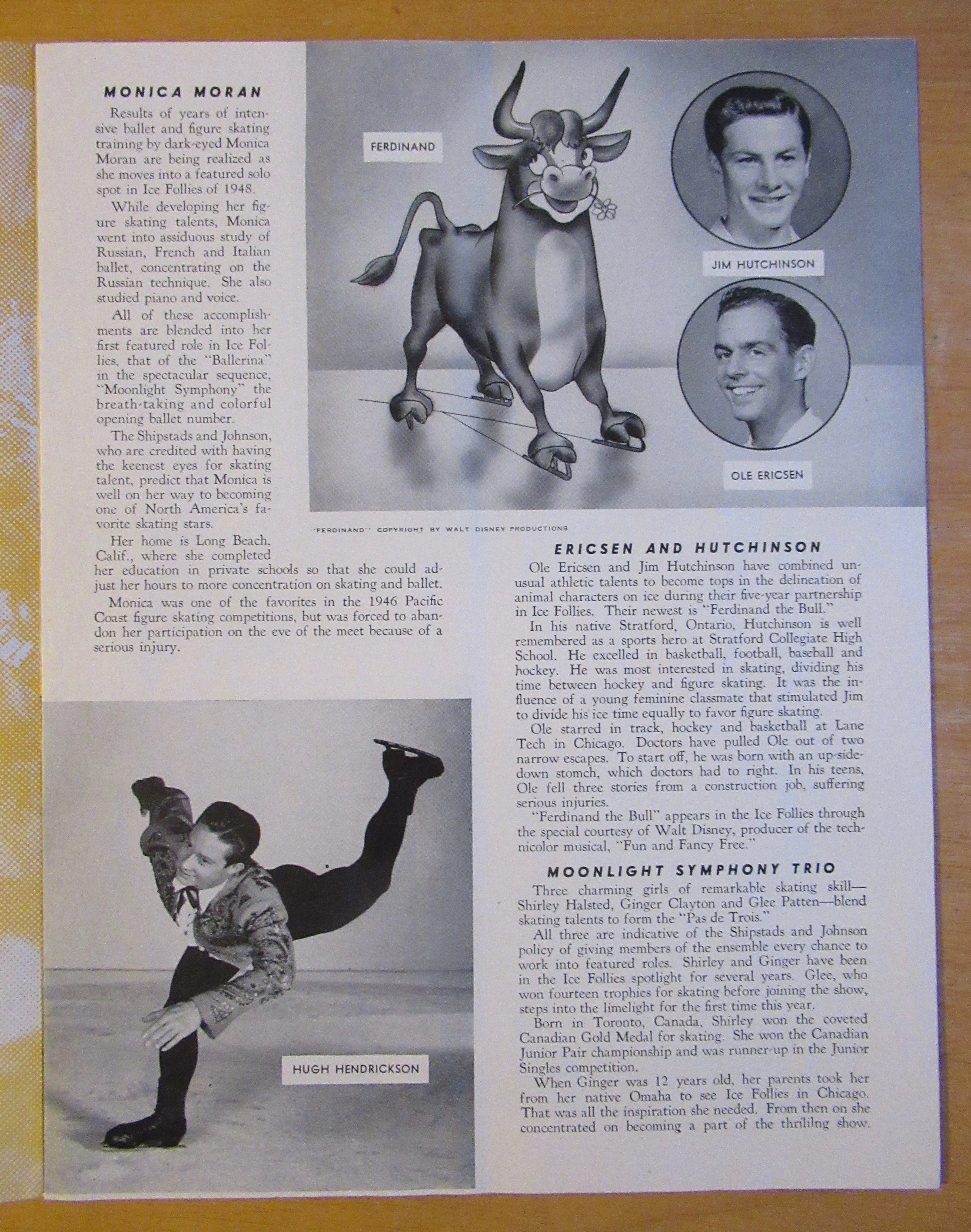 Original 1948 Shipstads & Johnson Ice Follies Program